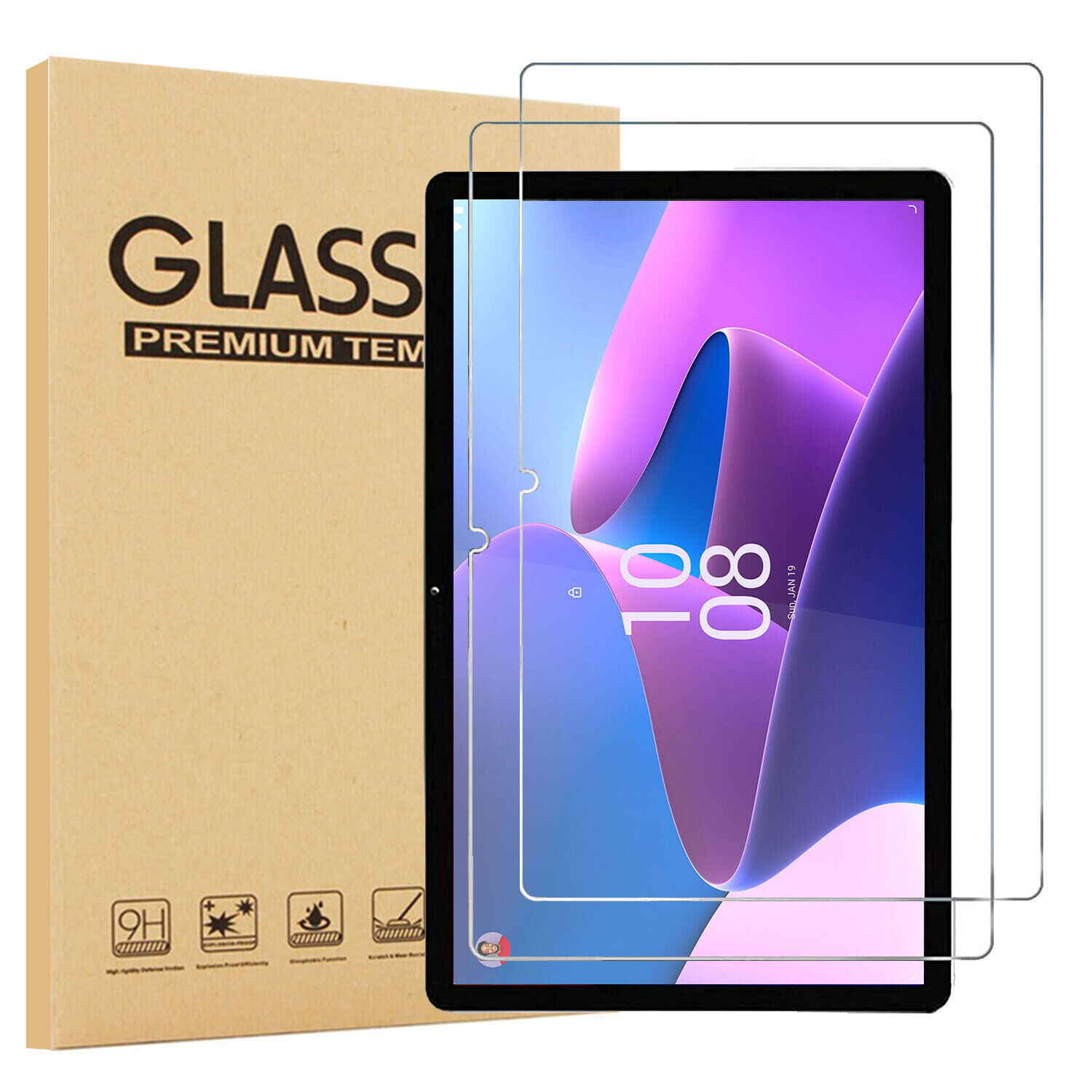 For Lenovo Tab M8 M9 M10 HD Plus M11 P11 P12 Tempered Glass Screen Protector