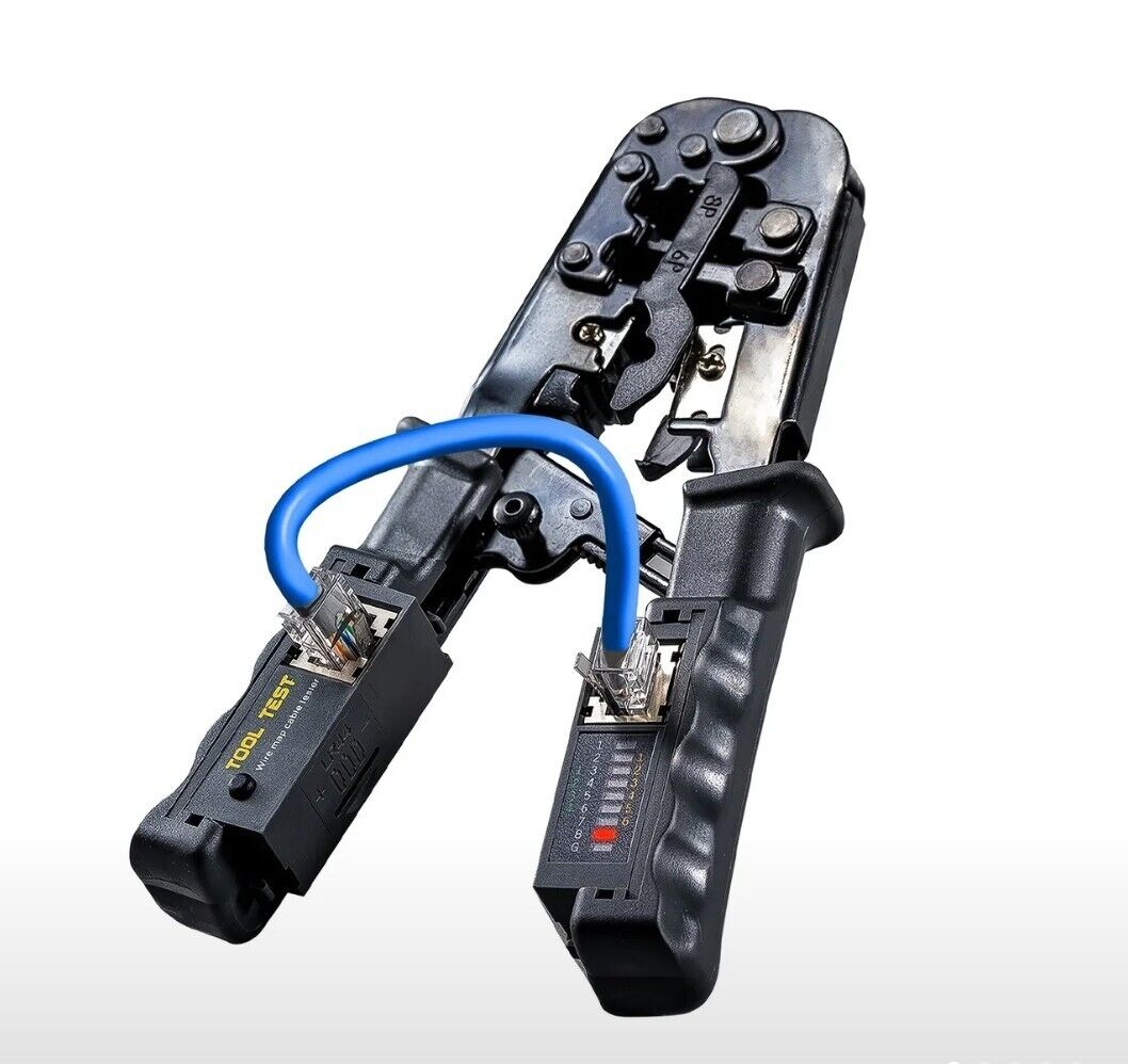Wire Crimp Pliers - Complete Network Cable Installation Toolkit