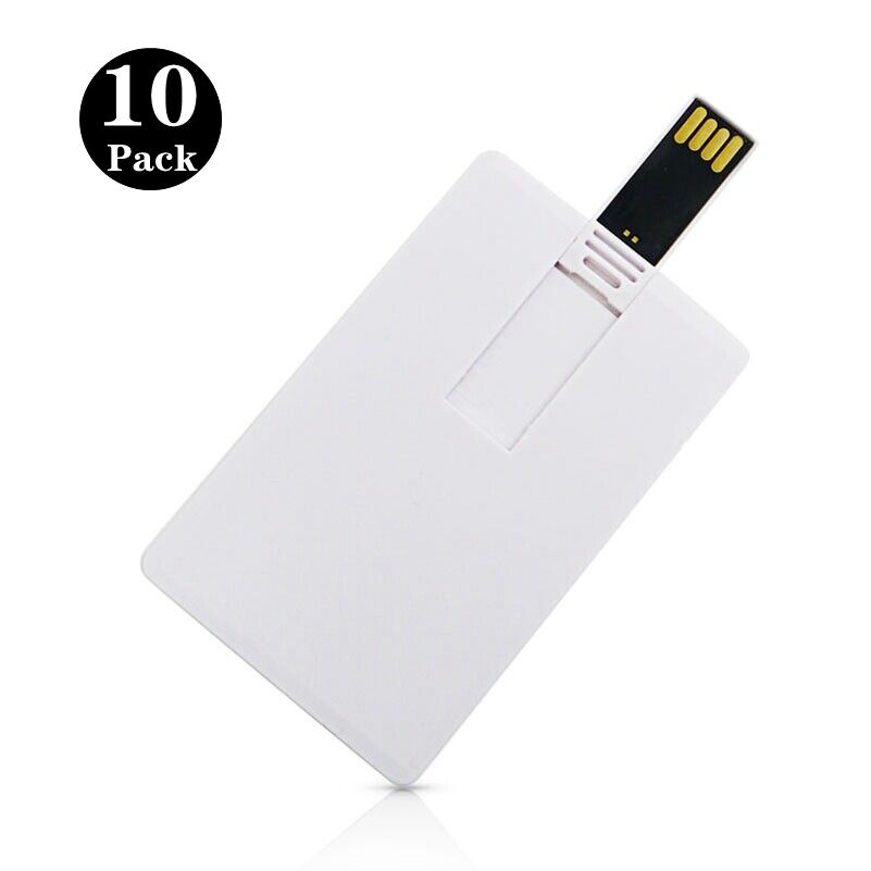 Lot 10/20/50/100 Credit Card 1-8GB USB Flash Drive Memory Stick Disk Custom Logo