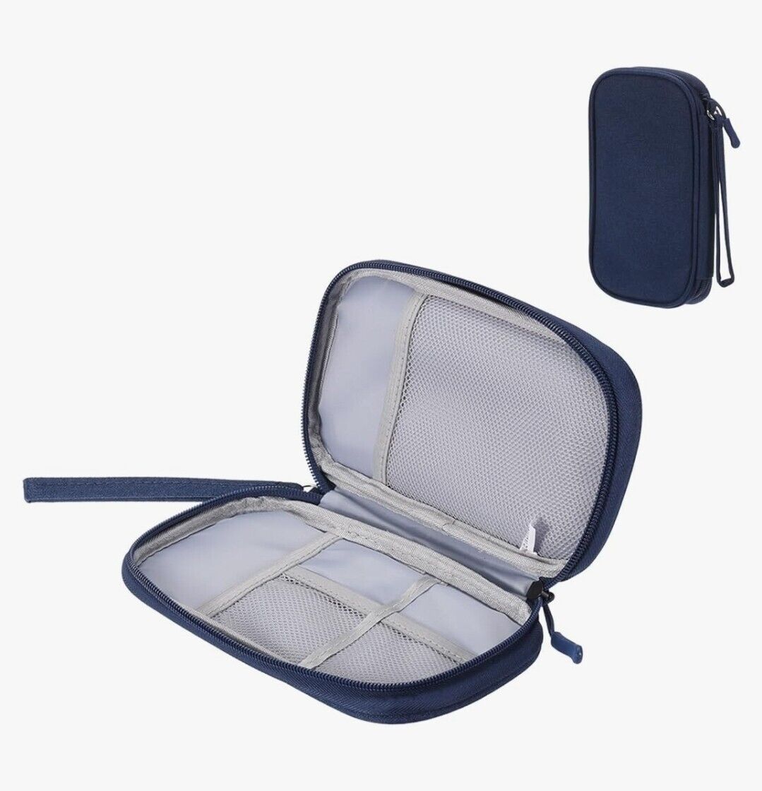 Travel Organizer Bag Cable Storage Pouch Case Portable Waterproof Double Layers