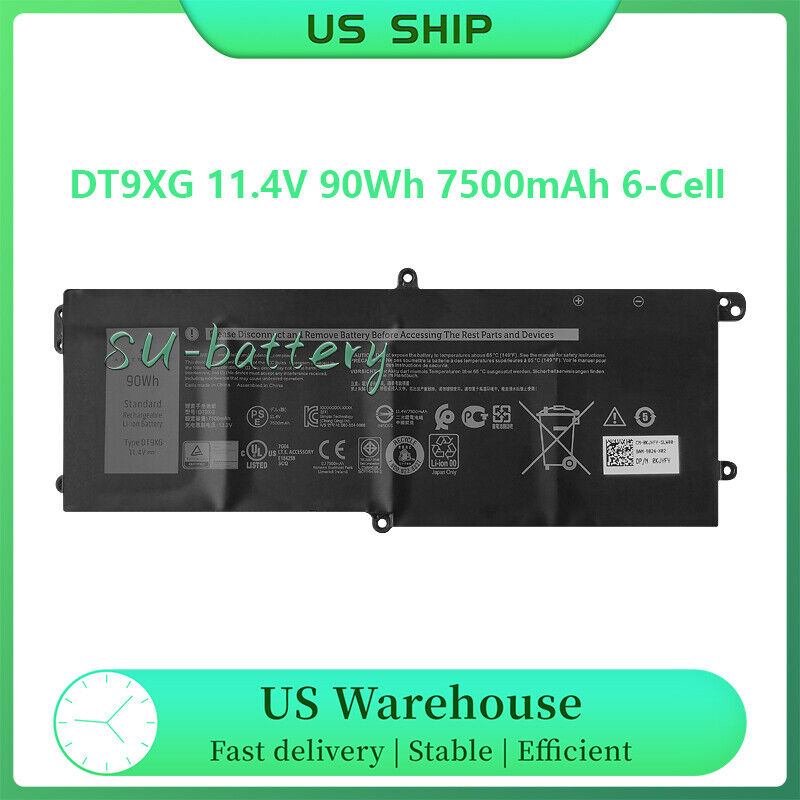 DT9XG Battery for Dell Alienware Area-51m R1 R2 ALWA51M-D1968W 07PWKV KJYFY 90Wh