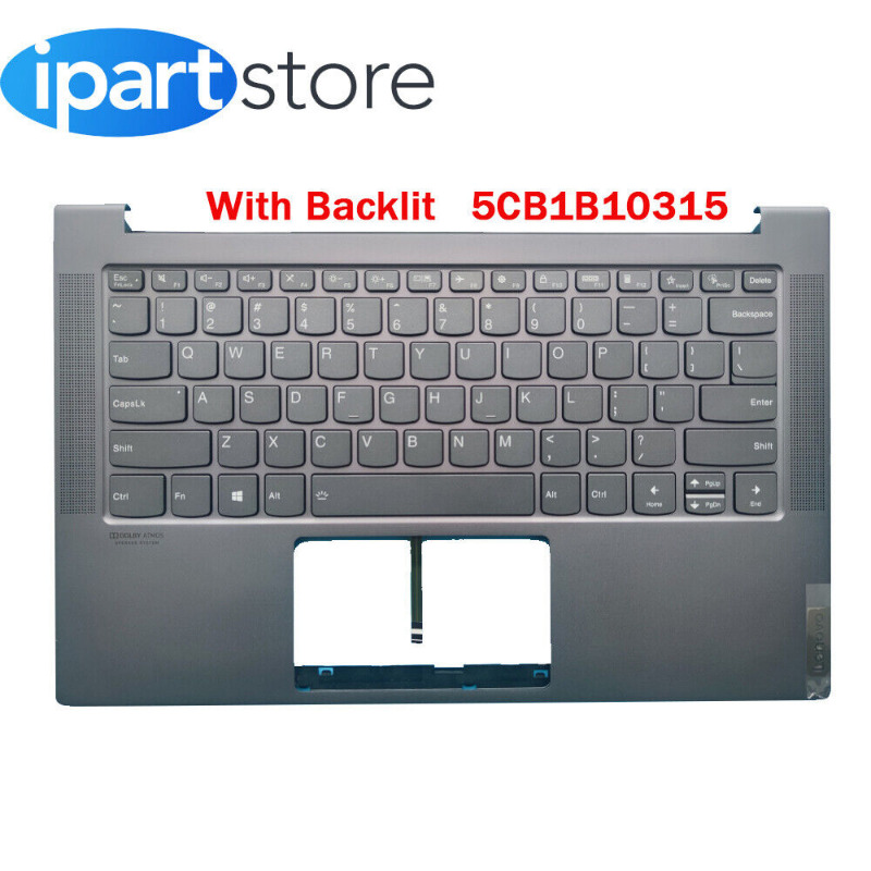 New Palmrest Backlit Keyboard For Lenovo ideapad Slim 7-14ITL05 5CB1B10315 US