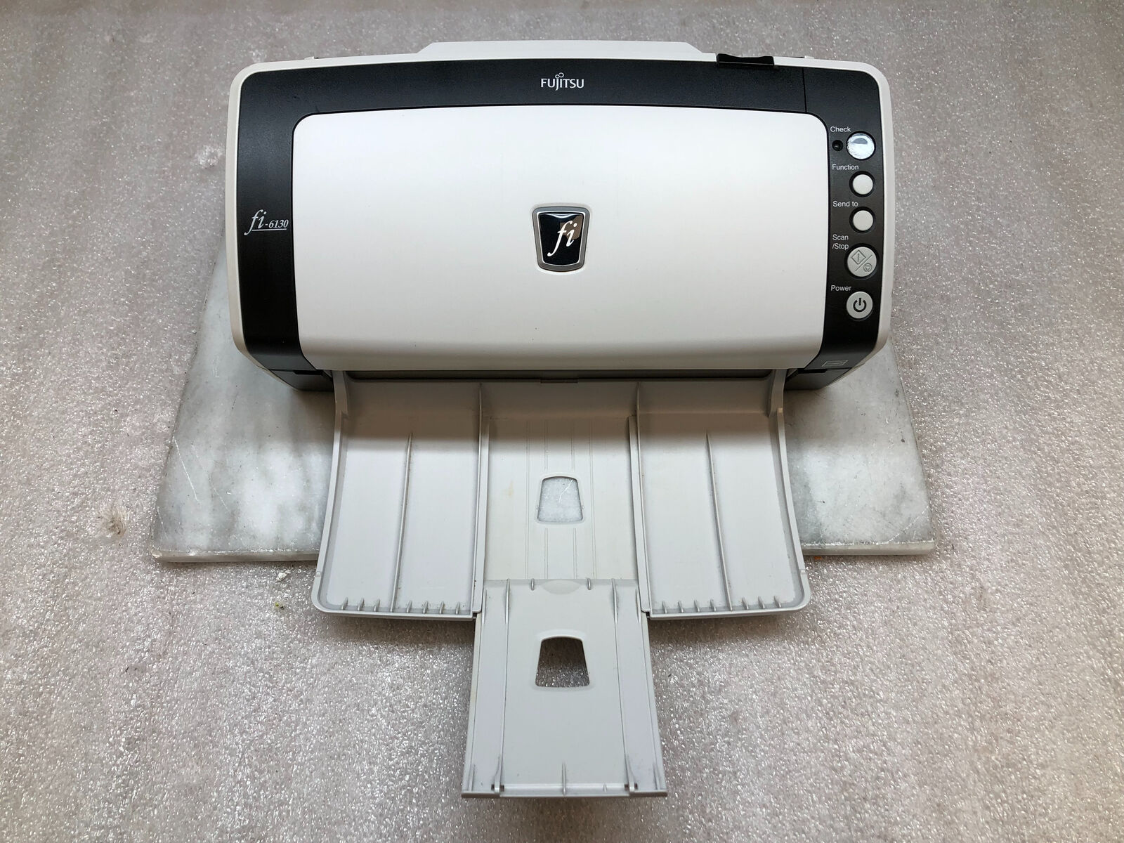 Fujitsu FI-6130 Duplex Document Color Scanner 40k Scan ct NO TOP TRAY TESTED