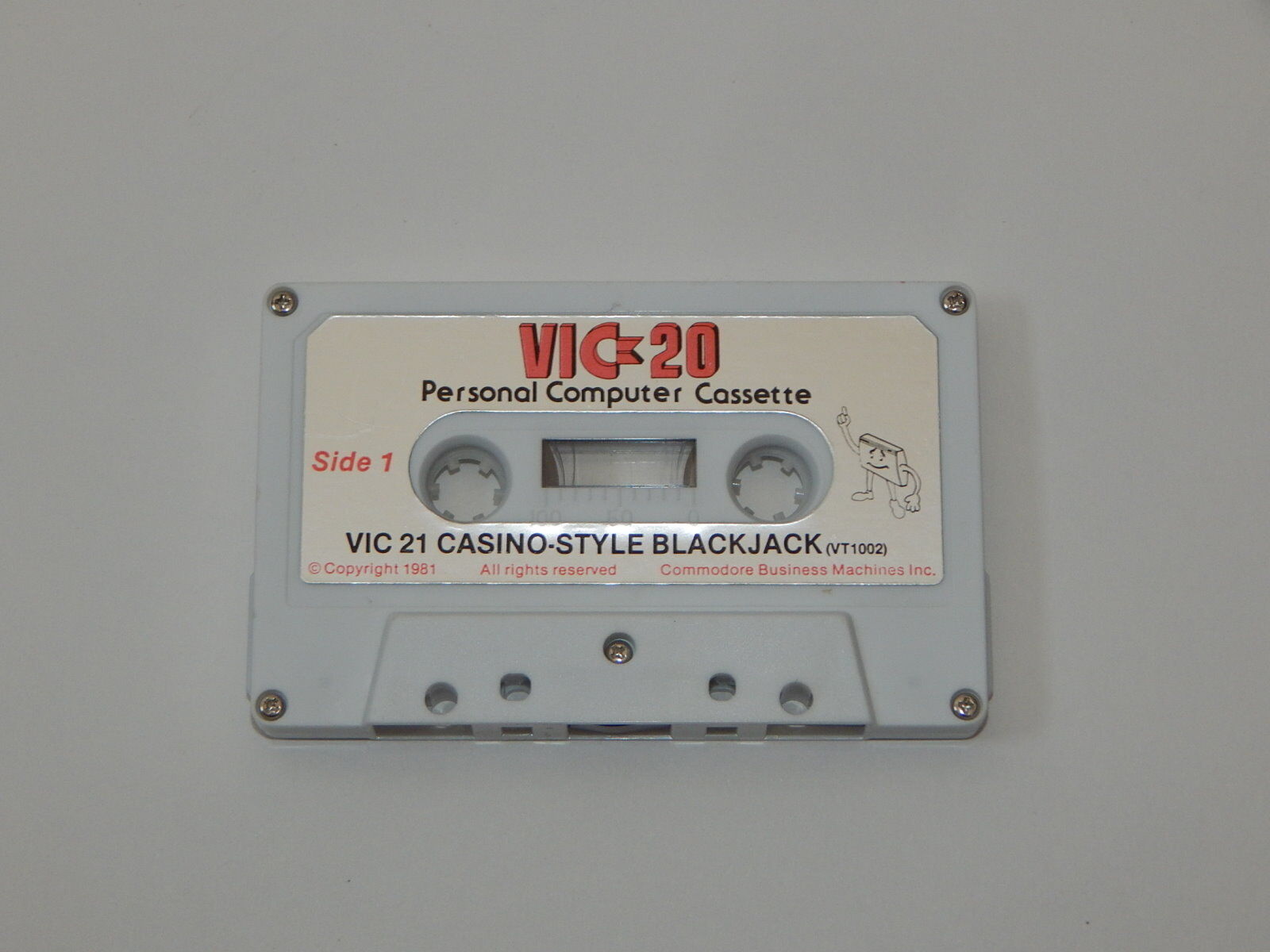 Vic-20 Personal Computer Cassette Vic 21 Casino Style Blackjack R18289