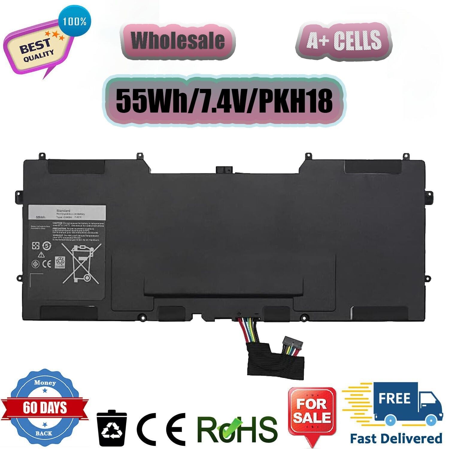 C4K9V 🧡Battery for Dell XPS 12 9Q33 L221X 13 9333 Ultrabook Series Y9N00 PKH18