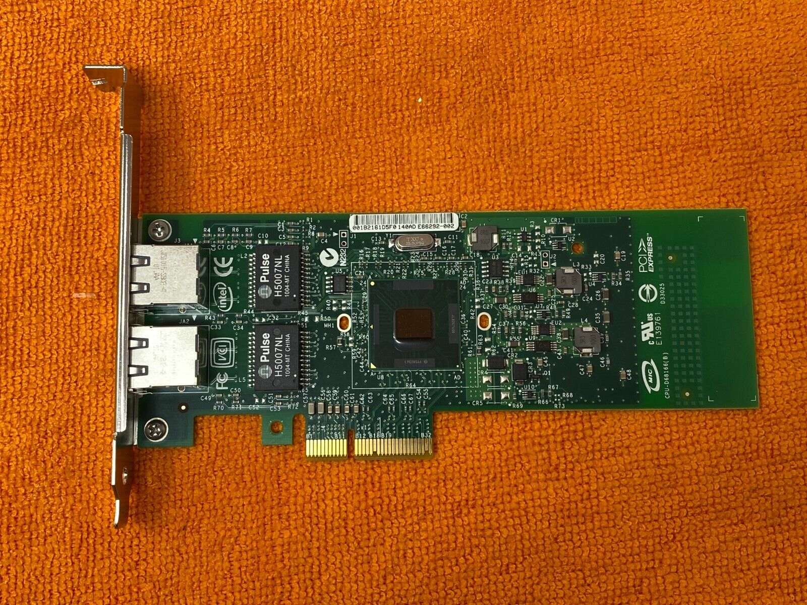 OEM INTEL G174P PRO/1000 PT PCI-e 1Gbps 2-Port RJ-45 NETWORK CARD DELL 0G174P