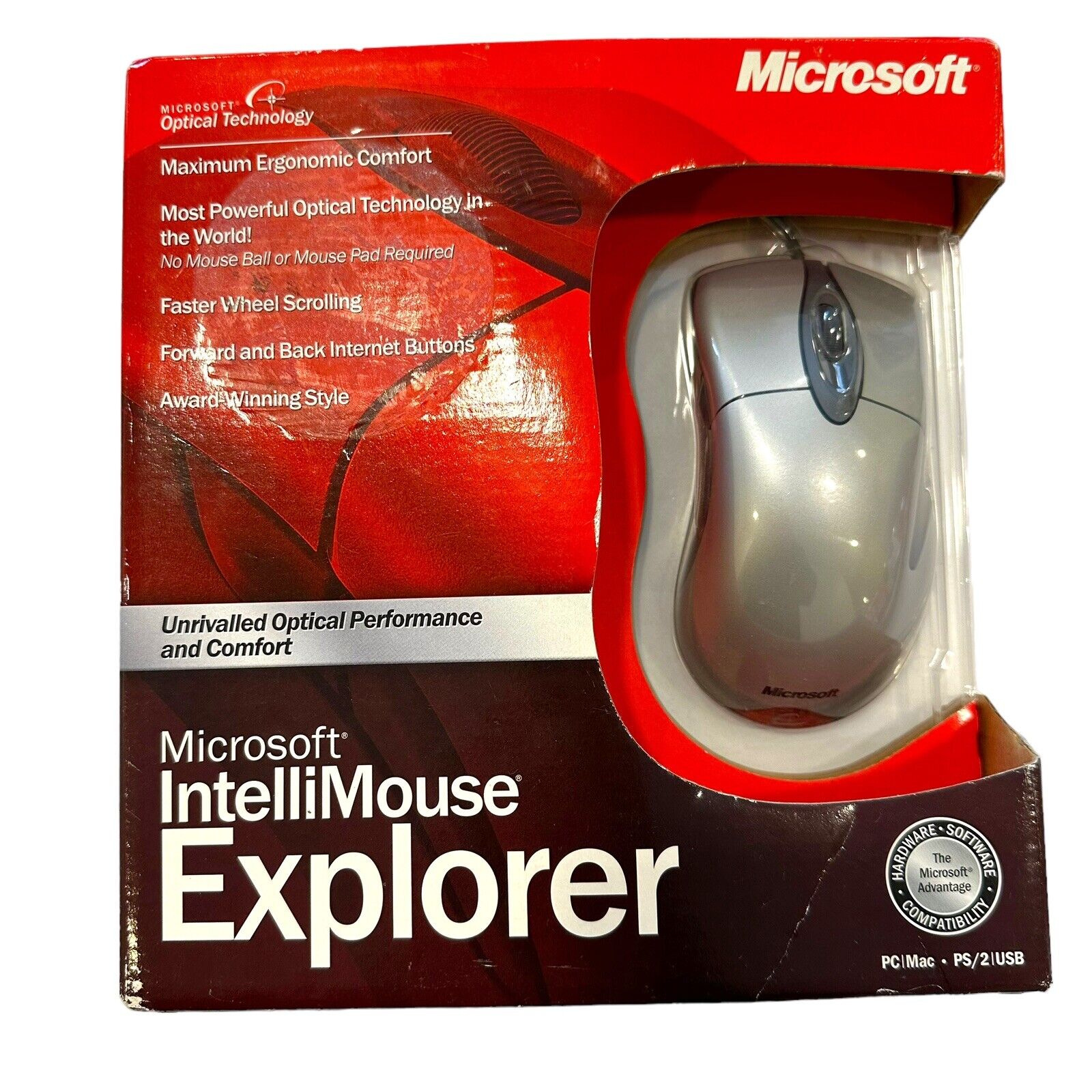Microsoft IntelliMouse Explorer 3.0 X08-70361 PS/2 USB Compatible NEW IN BOX