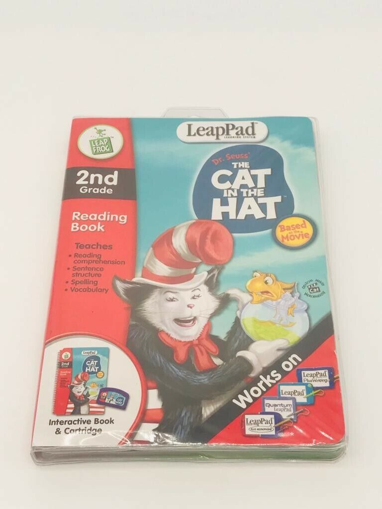 Leap Frog LeapPad The Cat in the Hat 2nd Grade preowned....7