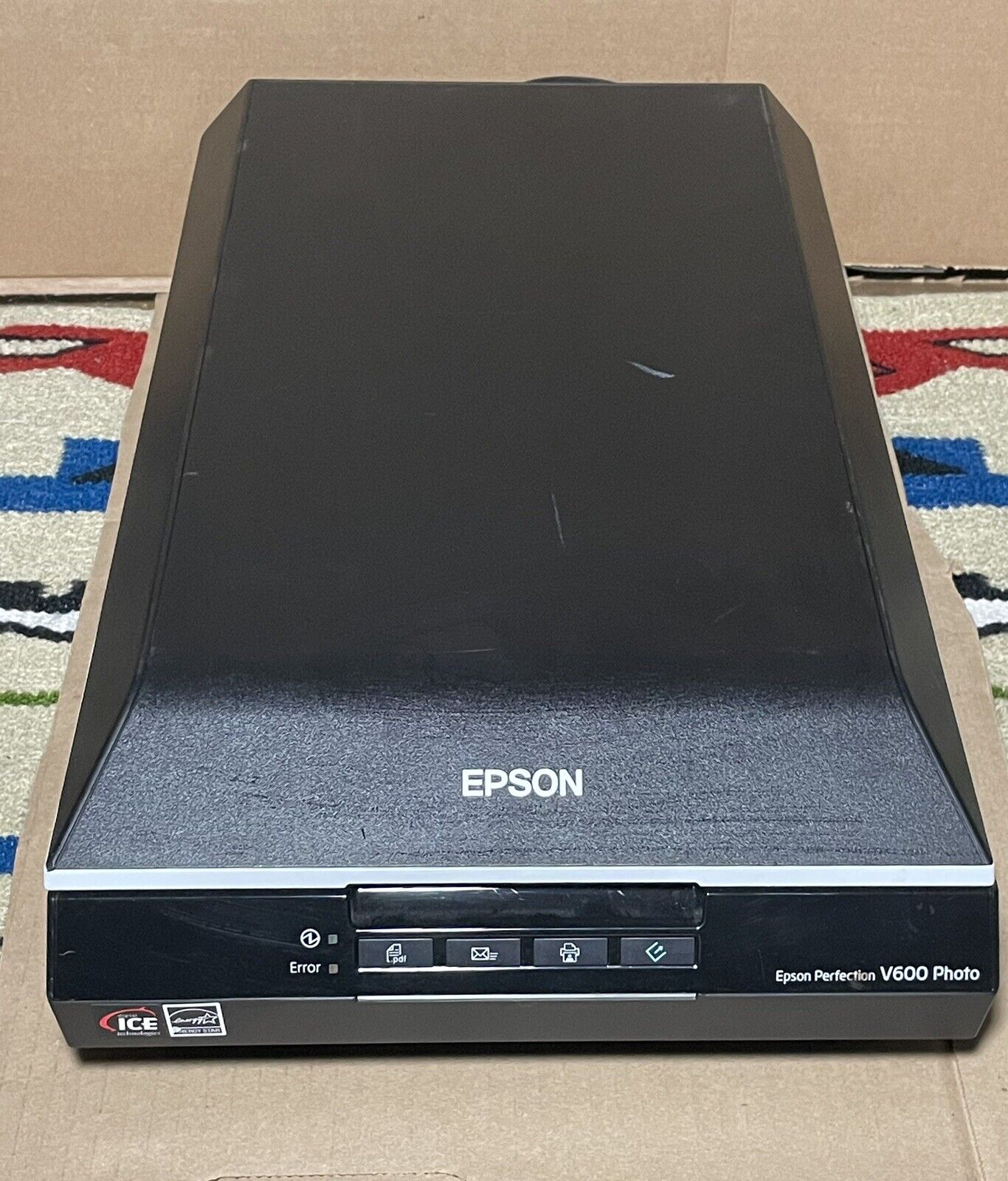 Epson Perfection V600 Document & Photo Scanner w/Power Supply 