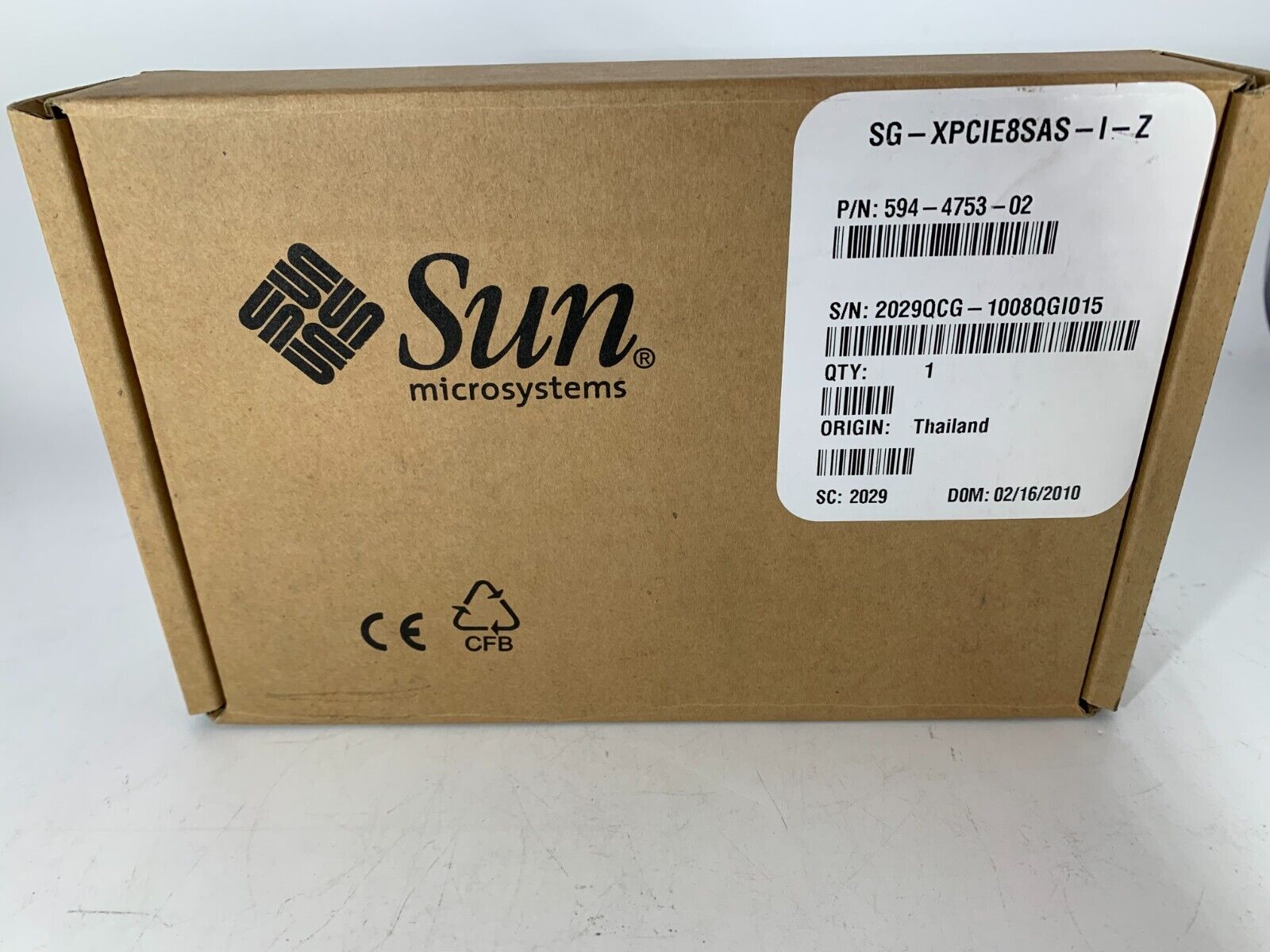 SUN MICROSYSTEMS 594-4753 SUN PCI EXPRESSS 8-Port SAS CONTROLLER - BRAND NEW