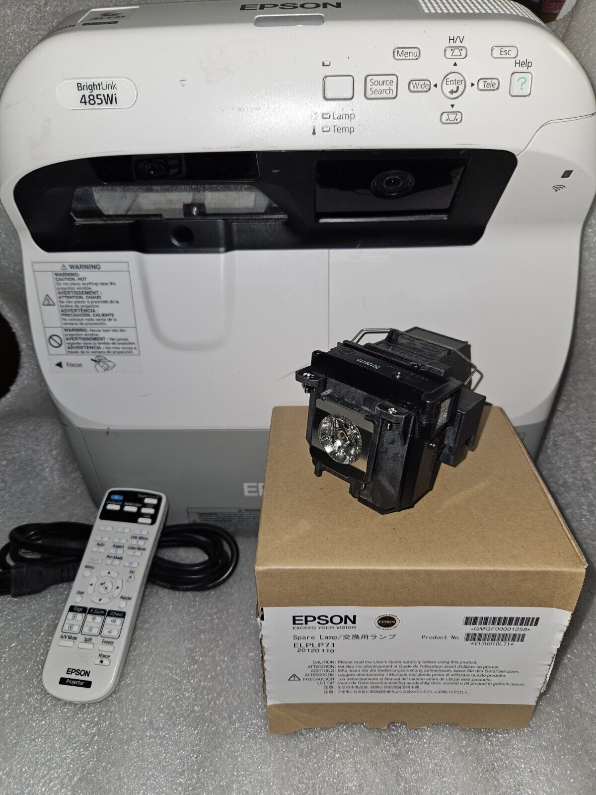 Sewing  Epson BrightLink 485Wi ultra short LCD Projector w/ New Lamp