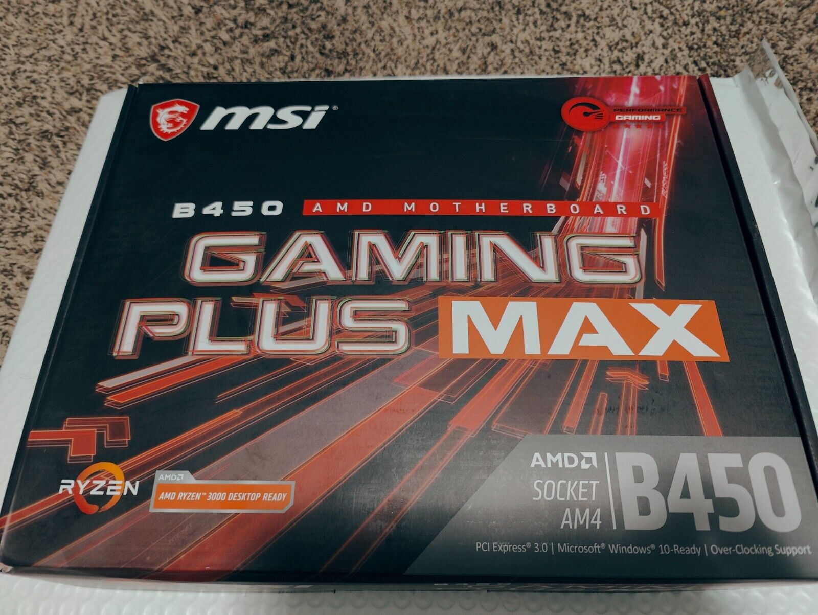 MSI B450 GAMING PLUS MAX ATX Motherboard Perfect Condition