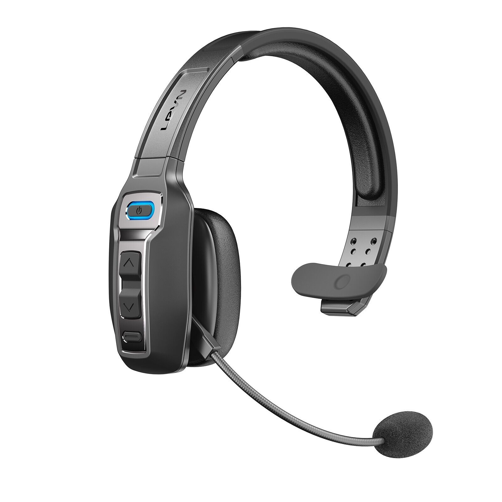 LEVN Trucker Bluetooth 5.2 Wireless Headset + Noise Cancelling Mic For Phones PC
