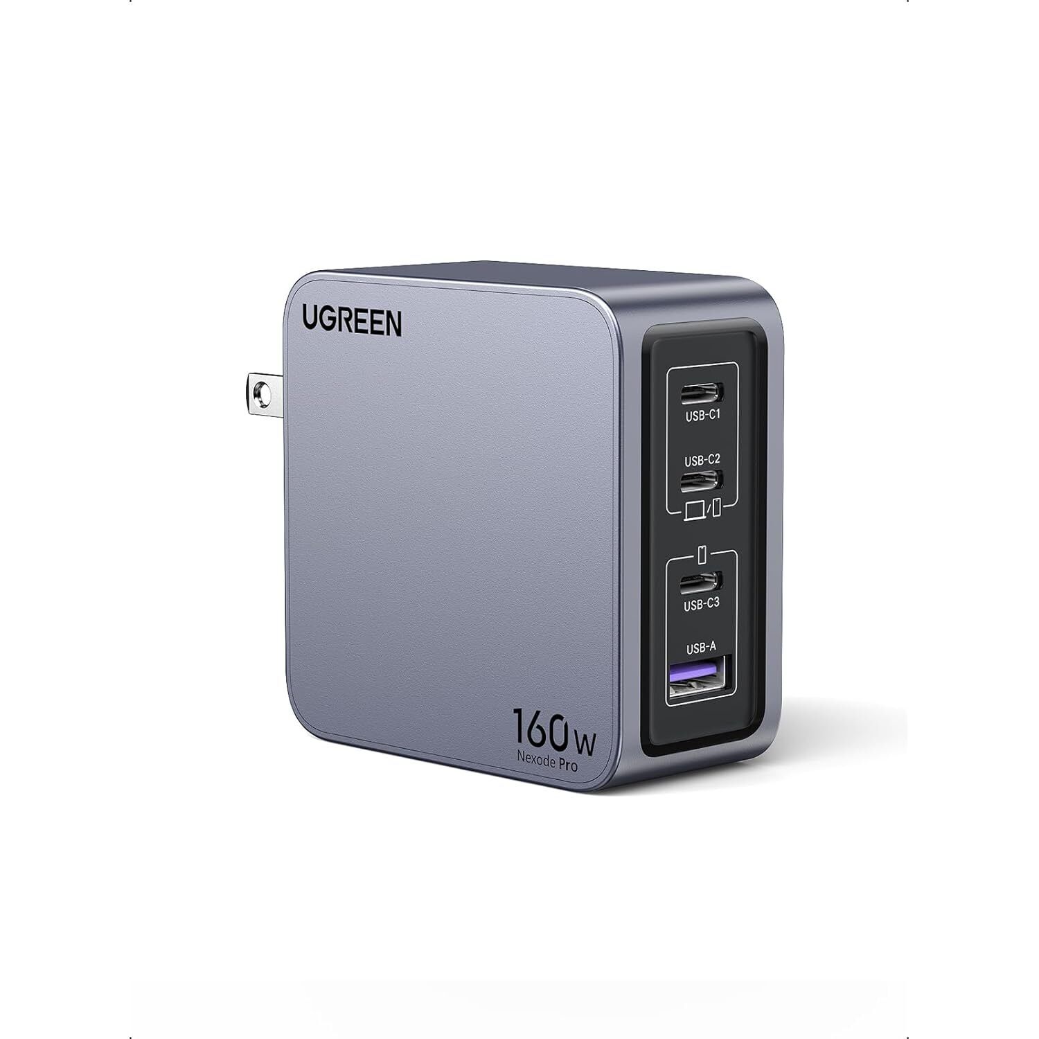 UGREEN Nexode Pro 160W USB C Charger, 4-Port PD 3.1 GaN Compact Fast PPS Wall