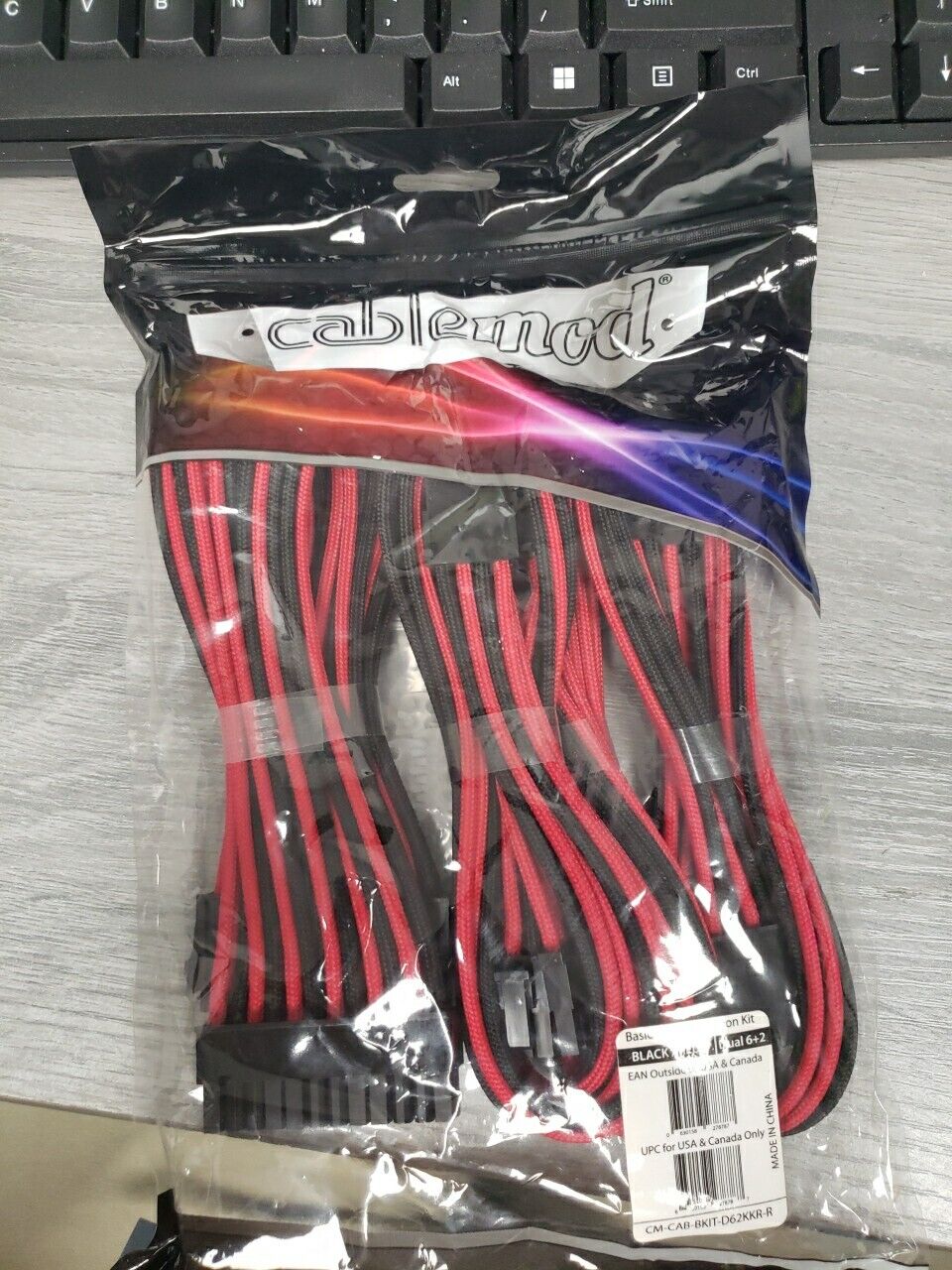 Cablemod Basic Cable Extension Kit - RED/Black