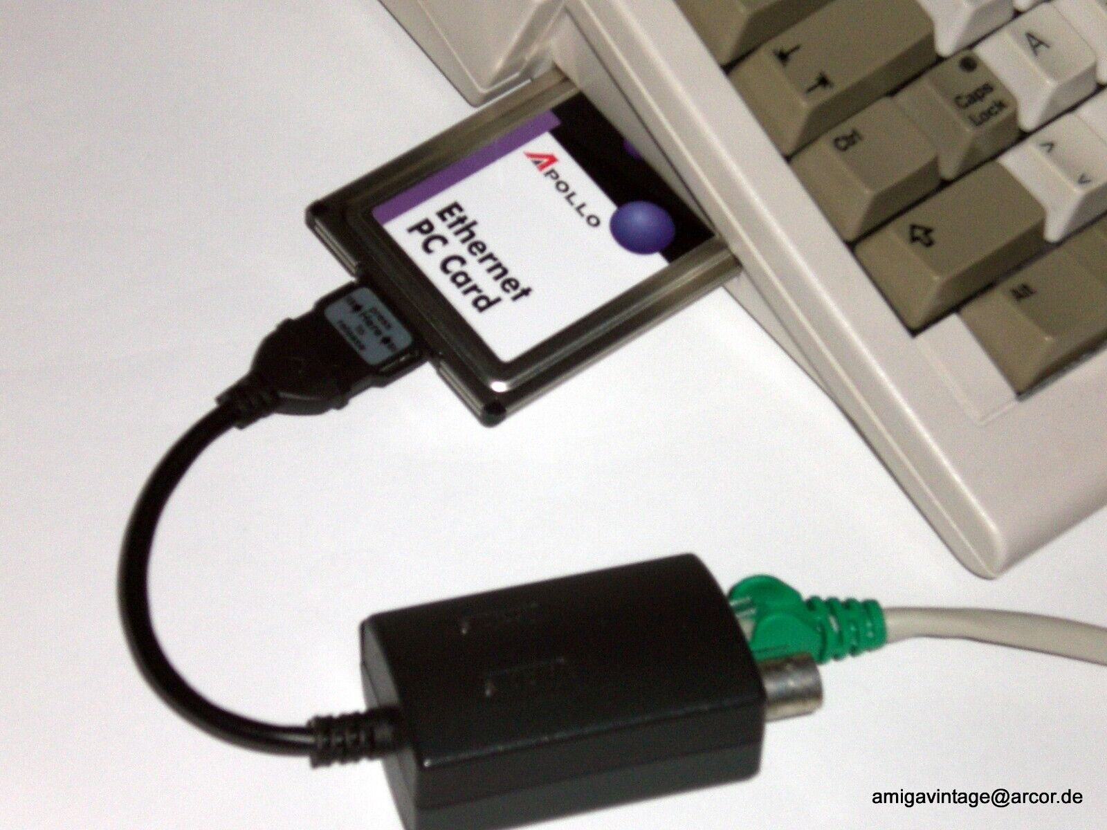 NIC PCMCIA Ethernet Adapter LAN Network Amiga 600/1200 PC Link Set