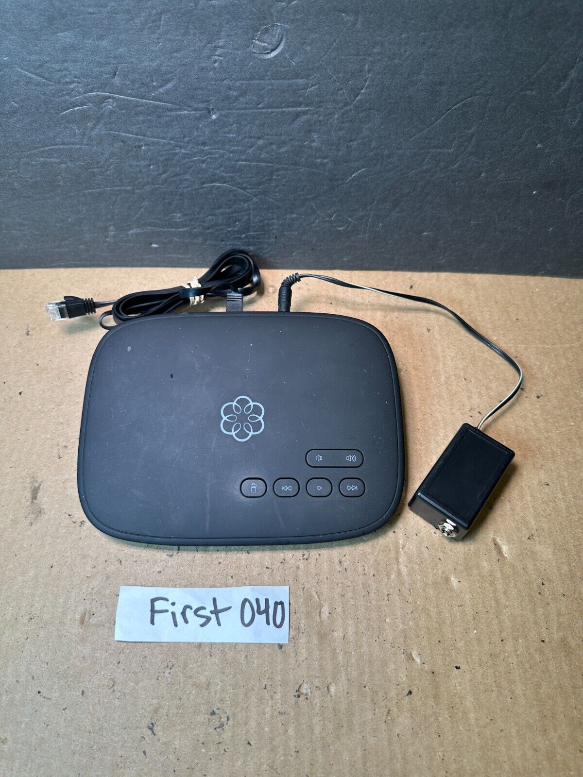 Ooma Telo Free Home Phone Service VoIP Phone - Black Works Ships Fast