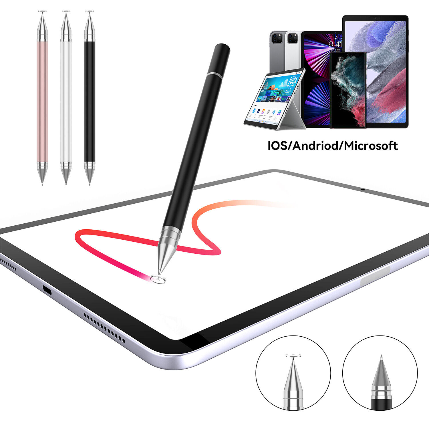 Stylus Pen Surface Pencil For Apple iPad 1 2 3 4 6 7 8 9/Mini /Pro 11&12.9''/Air
