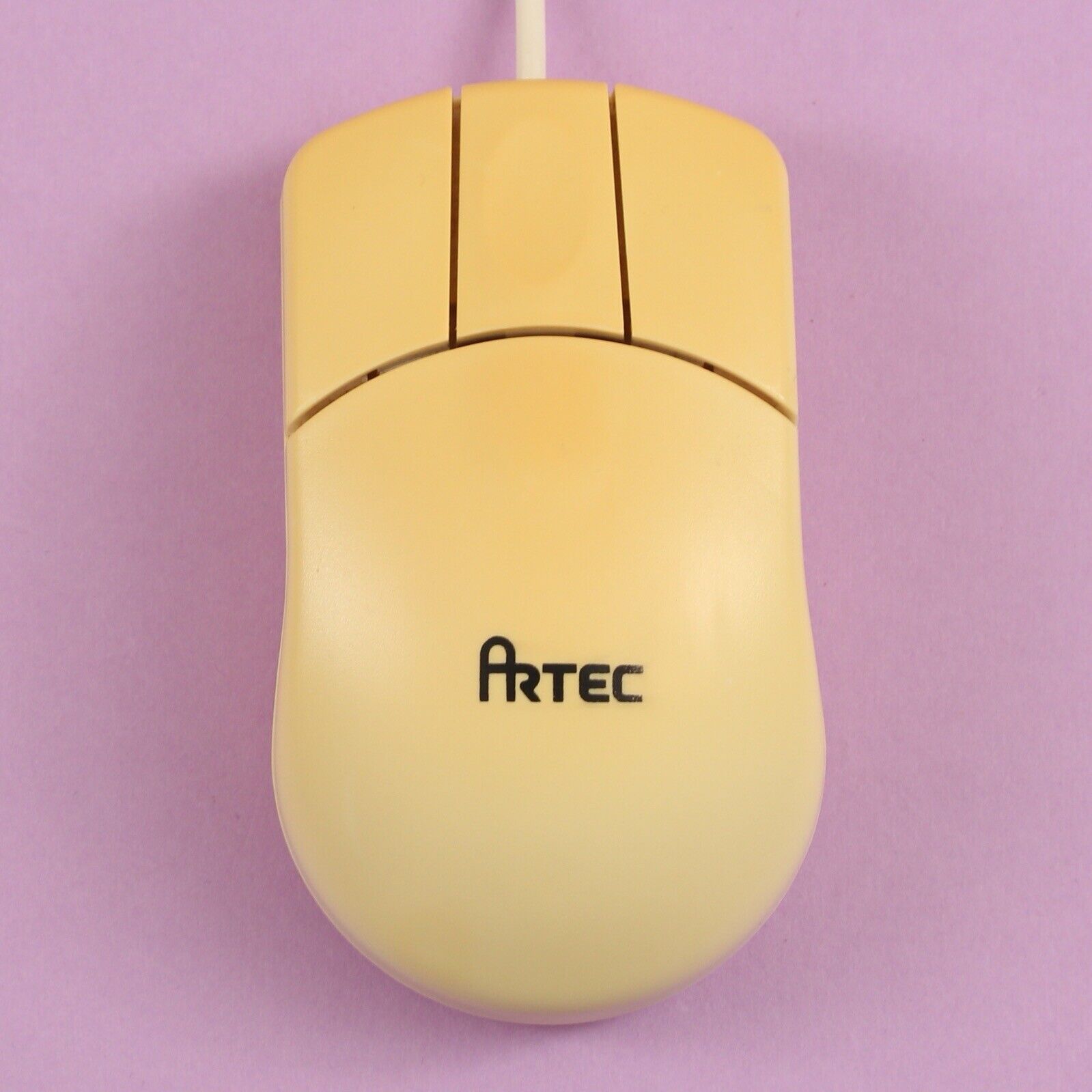 Vintage ARTEC 3-Button Mechanical Serial Computer Mouse [ITEUECMN9460]