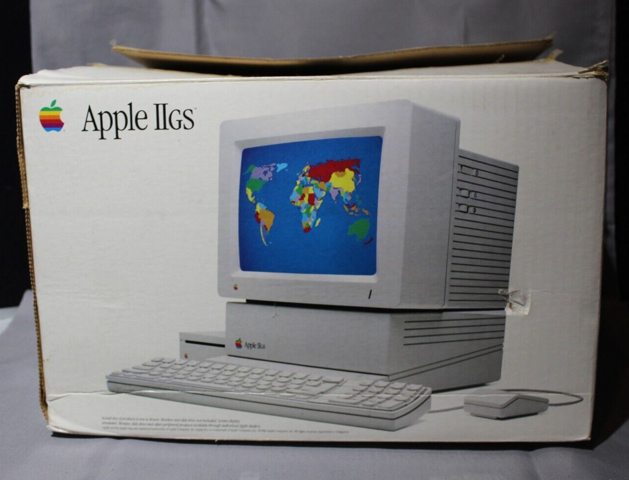 Vintage Apple IIGS PC Computer Original 1986 - BOX ONLY -