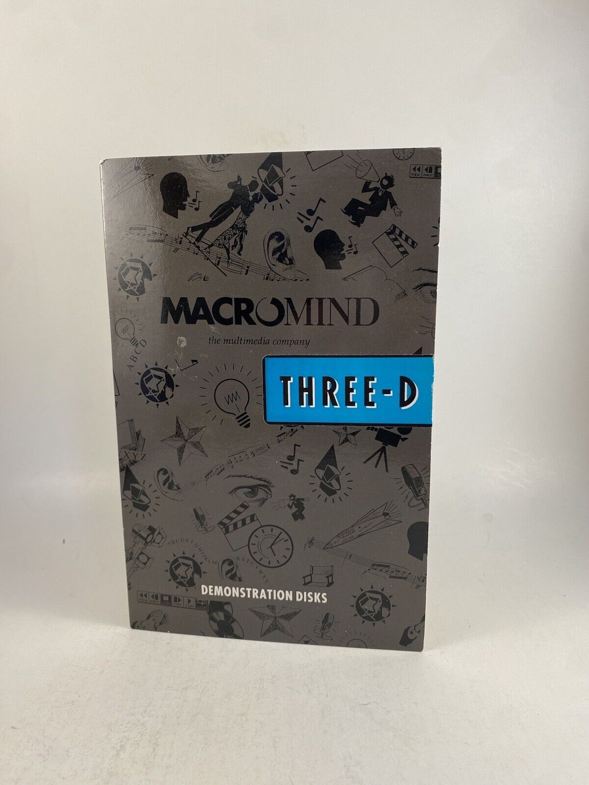 MacroMind Three-D Demonstration Disks Set Macintosh 128k Mediamaker Vintage