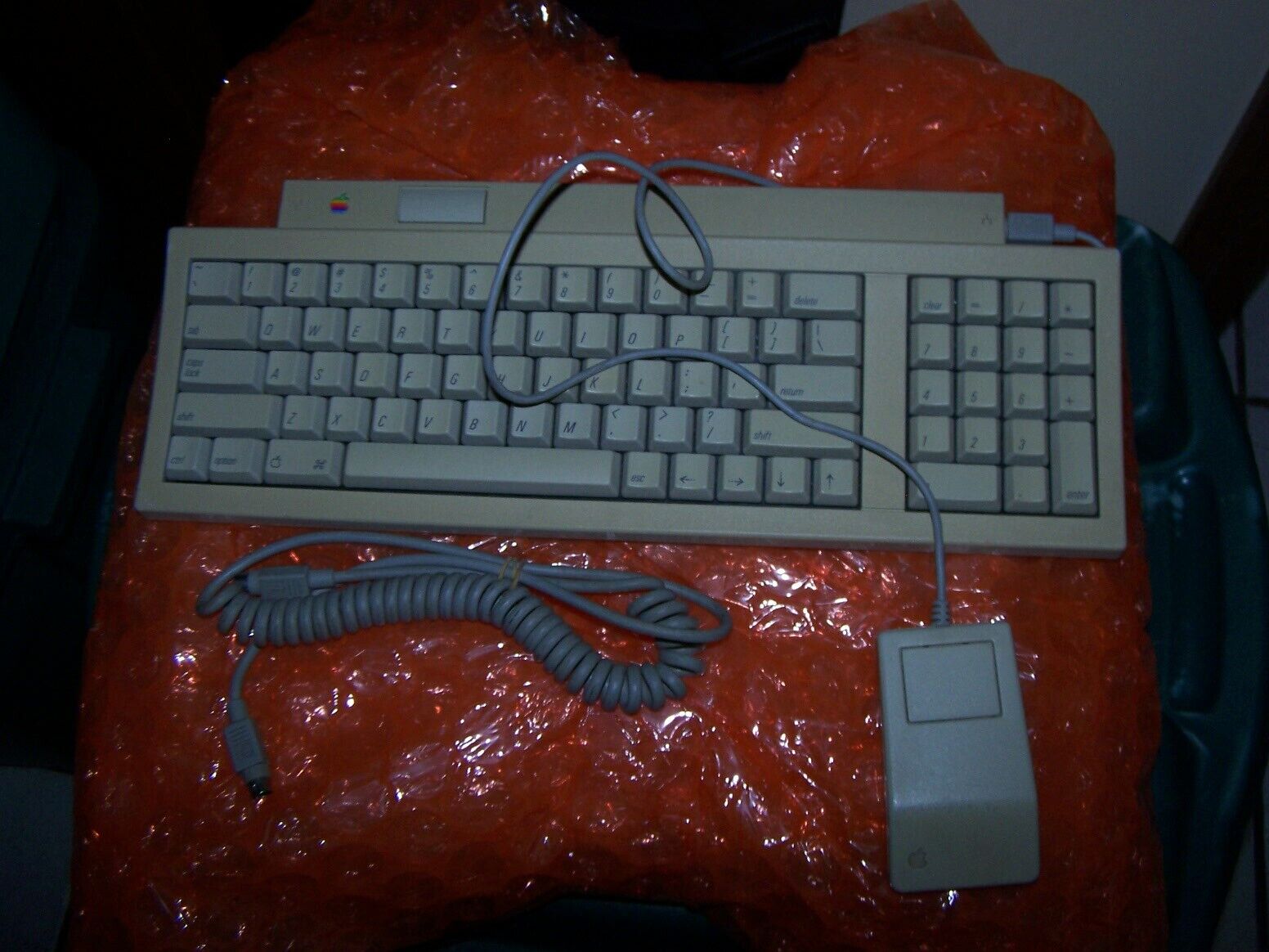 Apple Keyboard II M0487 & Apple Desktop Bus Mouse G5431 Combo