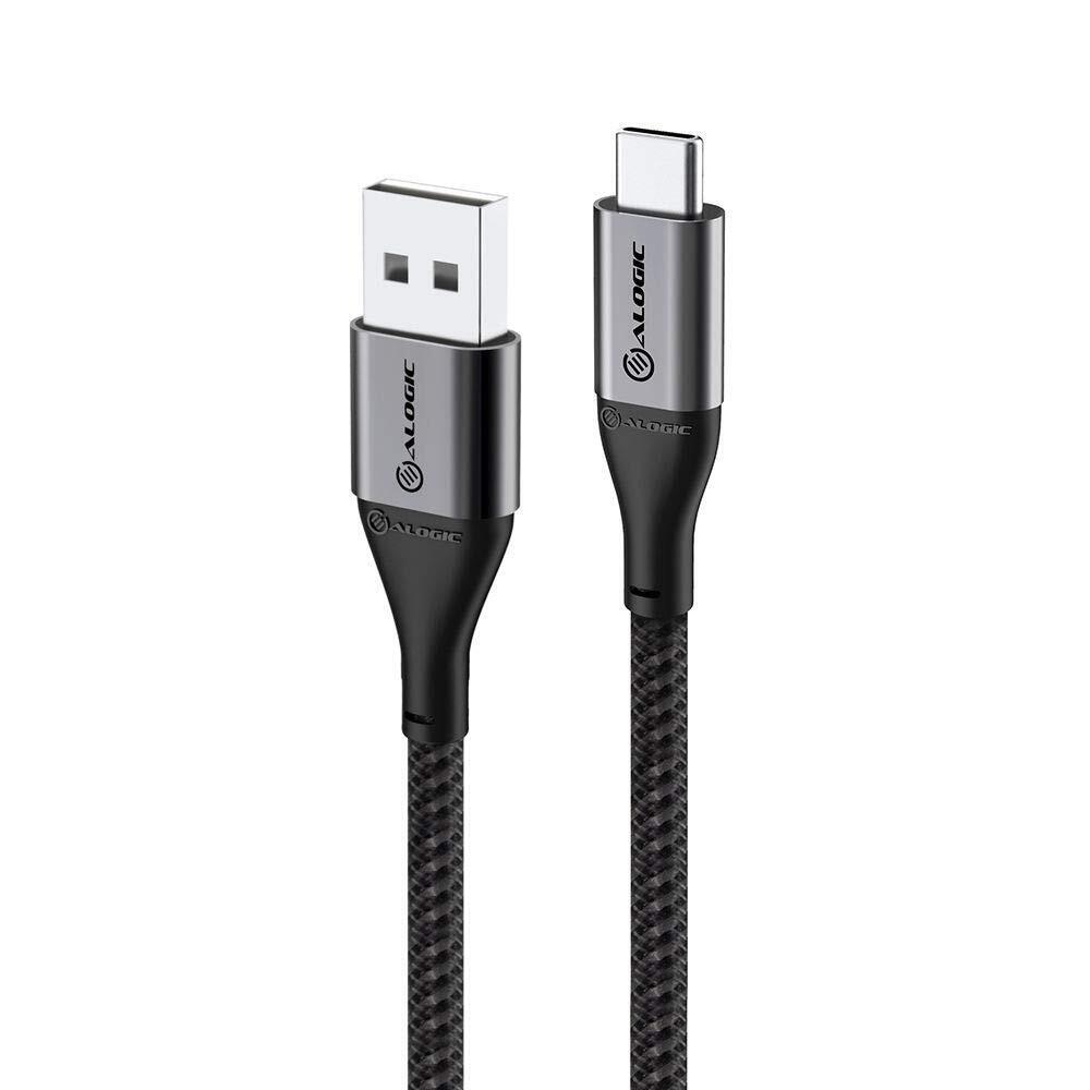 ALOGIC Super Ultra USB 2.0 USB-C to USB A Cable - 3A / 480 Mbps - Space Grey - 3