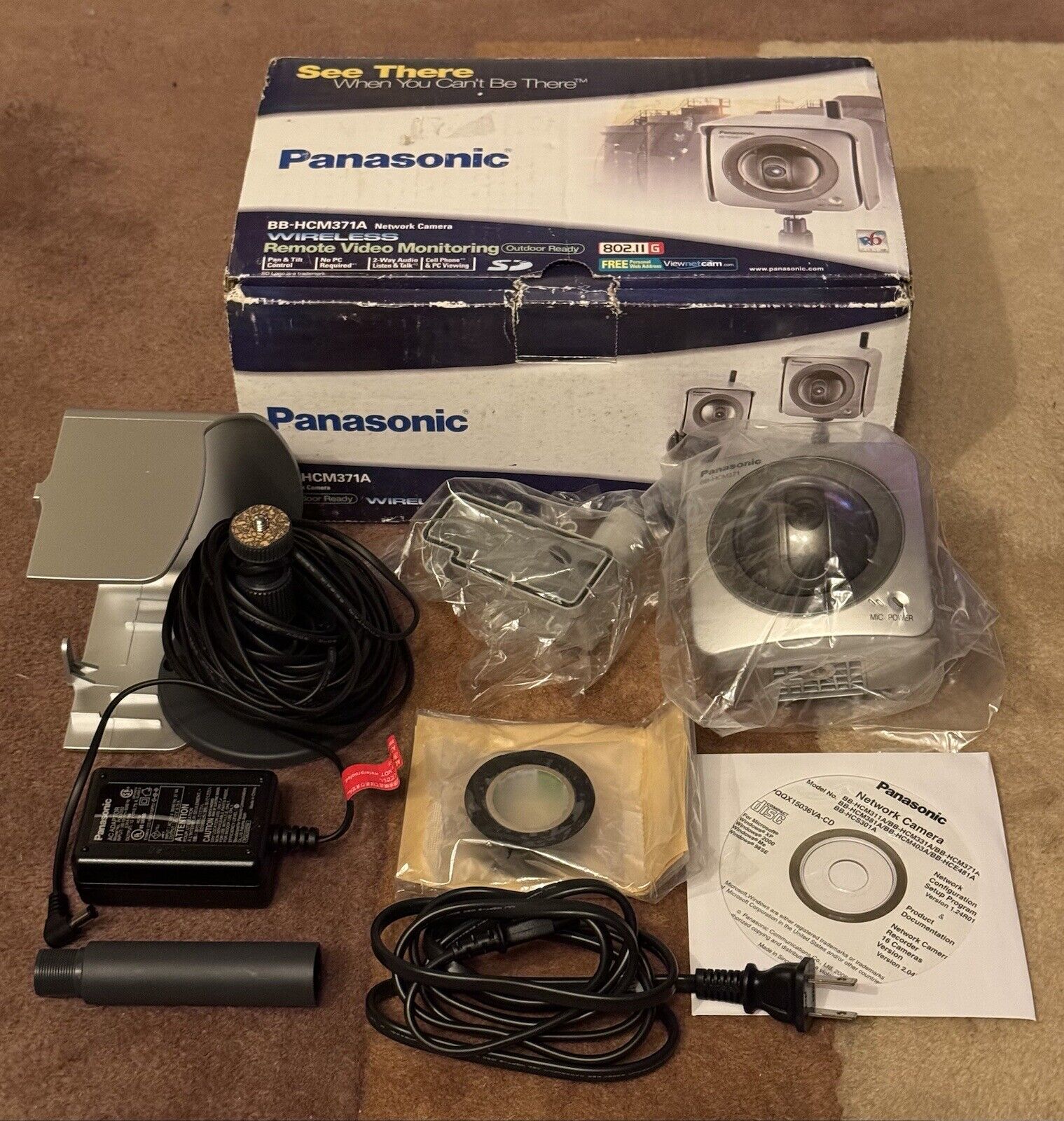 Panasonic BB-HCM371A Outdoor Ready Wireless Network Camera NEW Open Box