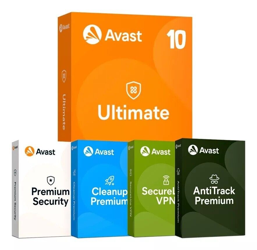 Avast Ultimate Premium Security | 10  Dispositivos | 1 Año | Código Global