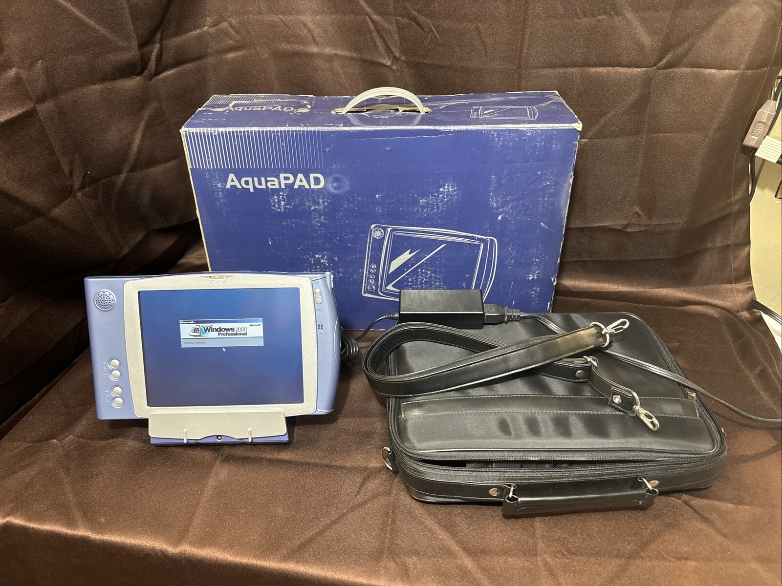 Aquapad New Old Stock Rare Ultraportable Tablet Transmeta Crusoe & Dock NOS