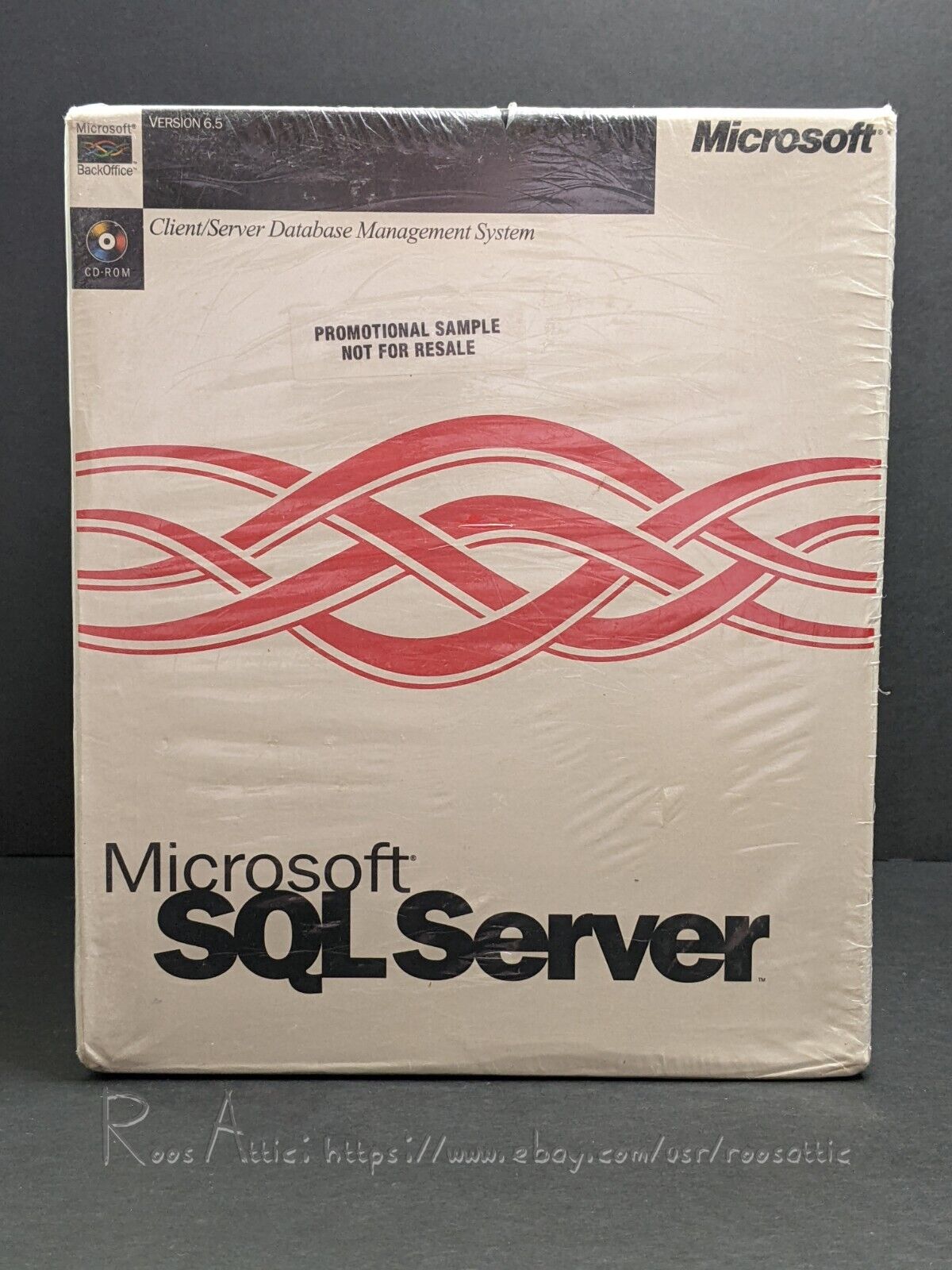 Microsoft BackOffice SQL Server v6.5 1996: Windows / Rare Promotional Sample NEW