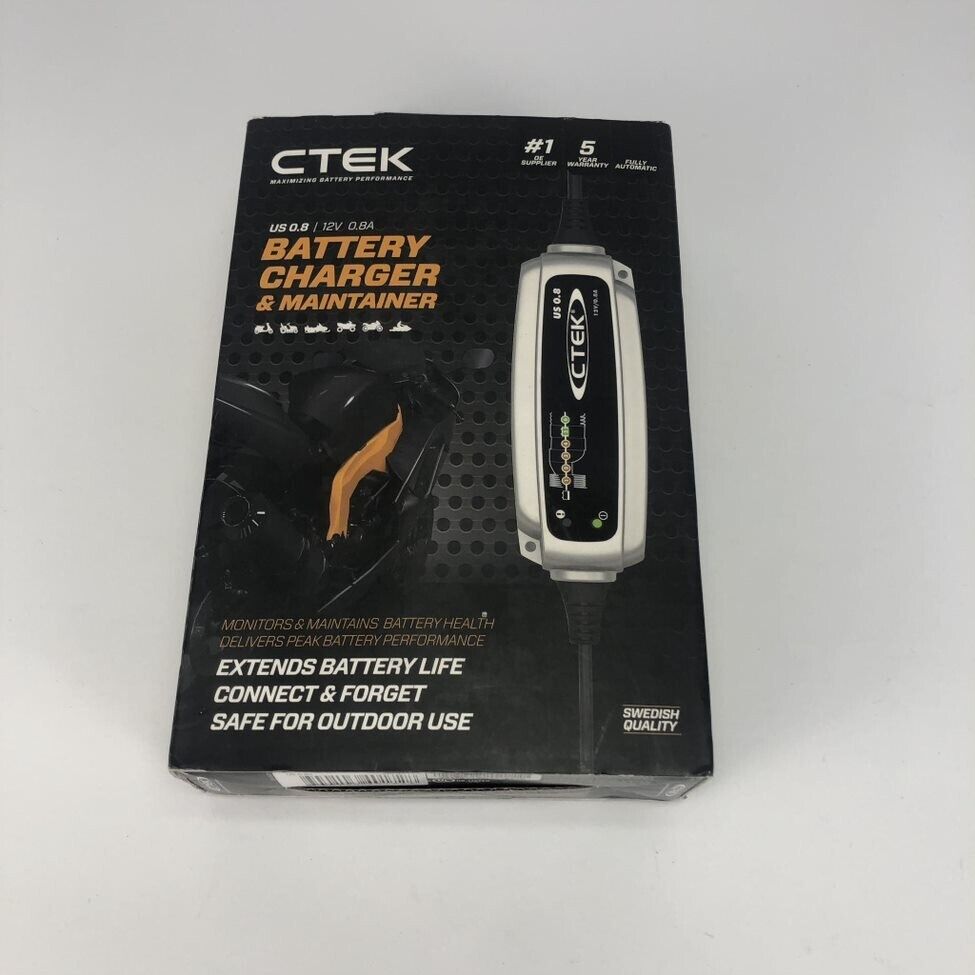 Battery Charger Motorcycle Scooter Car Atv Quad Ctek Xs 0.8