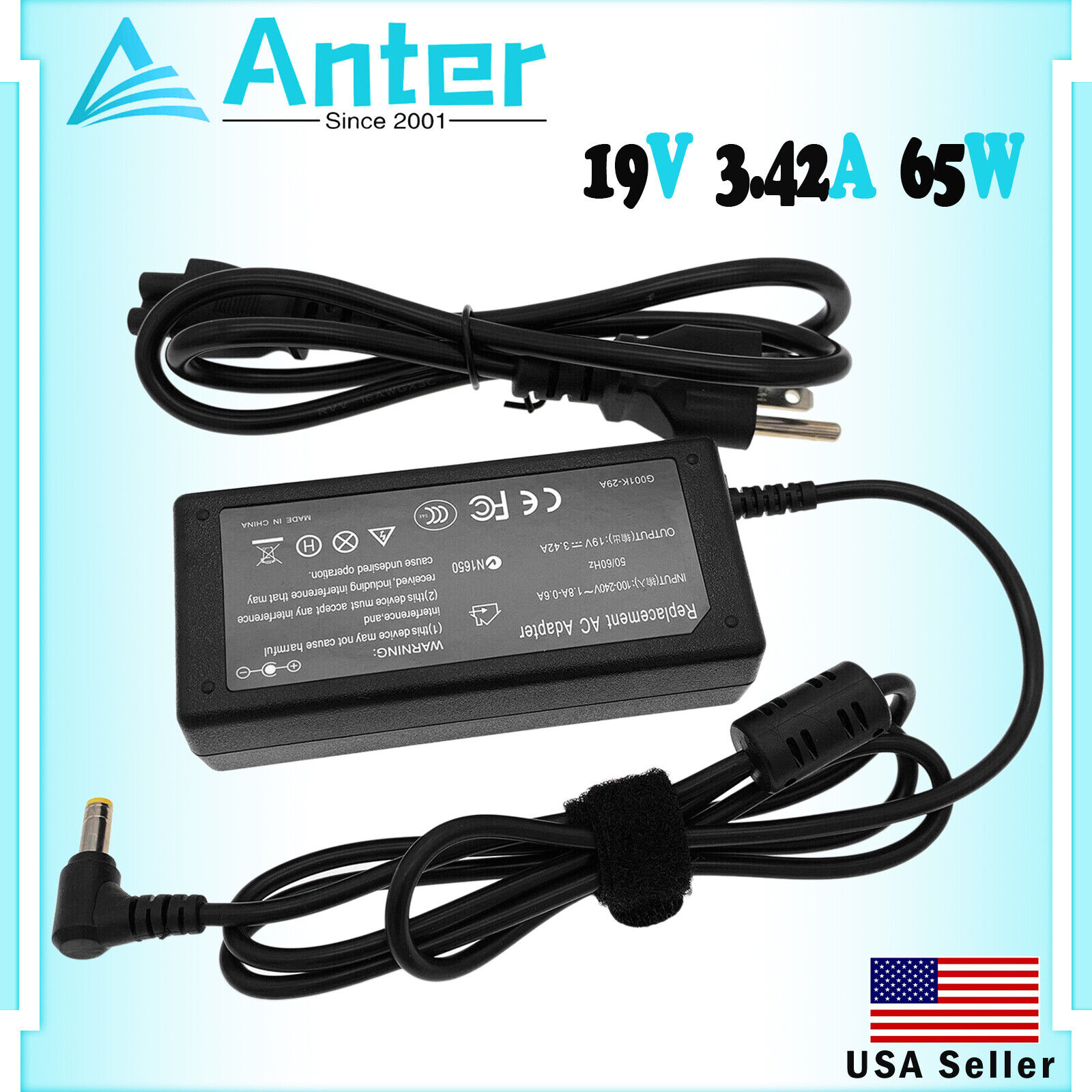 AC Adapter Charger for IBM/Lenovo ThinkPad 3000 Y410 Type 7757 G530-4151 4446