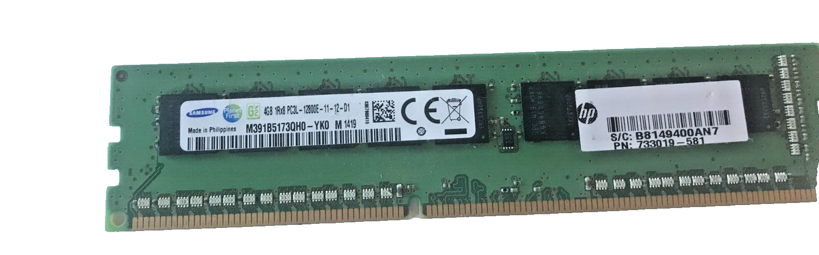 Samsung 4GB PC3L-12800E DDR3-1600MHz 1Rx8 ECC M391B5173QH0-YK0