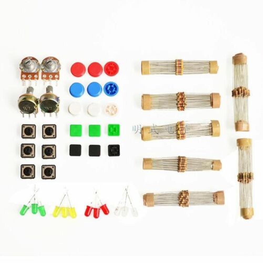 Lot of Electronic Parts Pack KIT For ARDUINO component Resistors Switchs Buttons