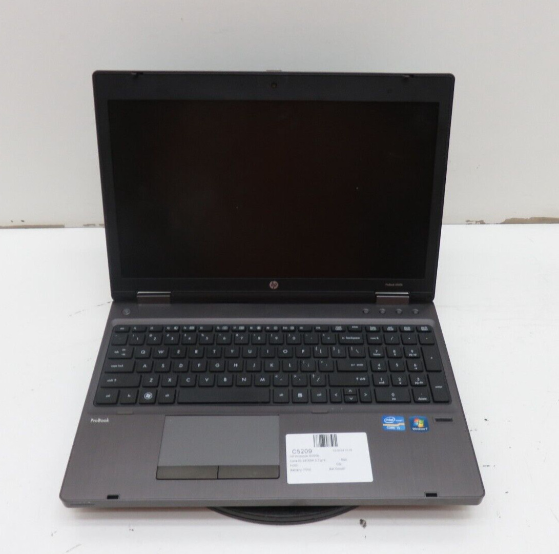 HP ProBook 6560b Laptop Intel Core i5-2430M 8GB Ram No HDD or Battery