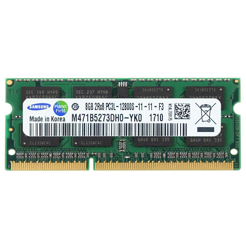 SAMSUNG DDR3L 8GB 16GB 32GB 1600MHz PC3-12800 Laptop Memory SODIMM 204-Pin