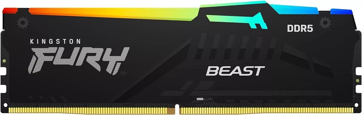 Kingston FURY Beast White RGB 32GB (2x16GB) 5600MT/s CL40 DDR5 (Black)
