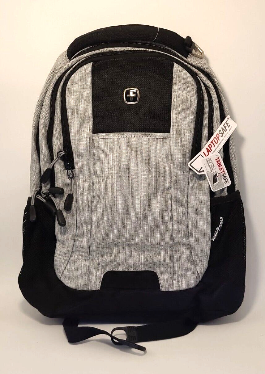 SwissGear Cecil 5505 Laptop Backpack, Heather Grey, 18-Inch