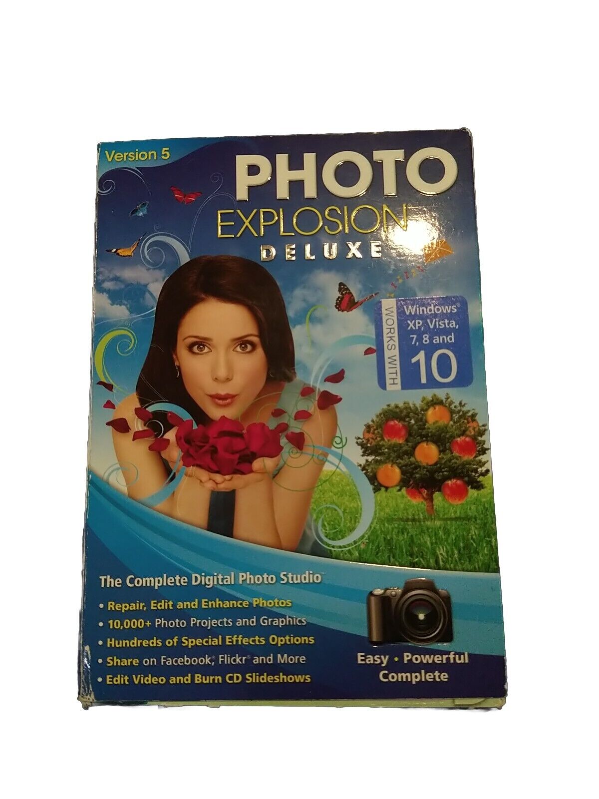 PHOTO EXPLOSION Deluxe V5 Windows 7 8 10 Digital Photo Editing PC Software
