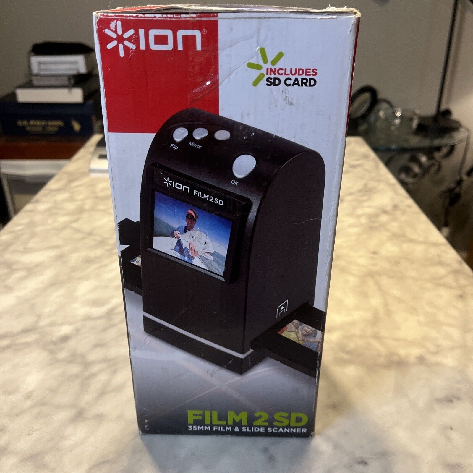 Ion Film 2 SD 35mm Film & Slide Scanner FILM2SD Model #FILM2SDMK2, Tested