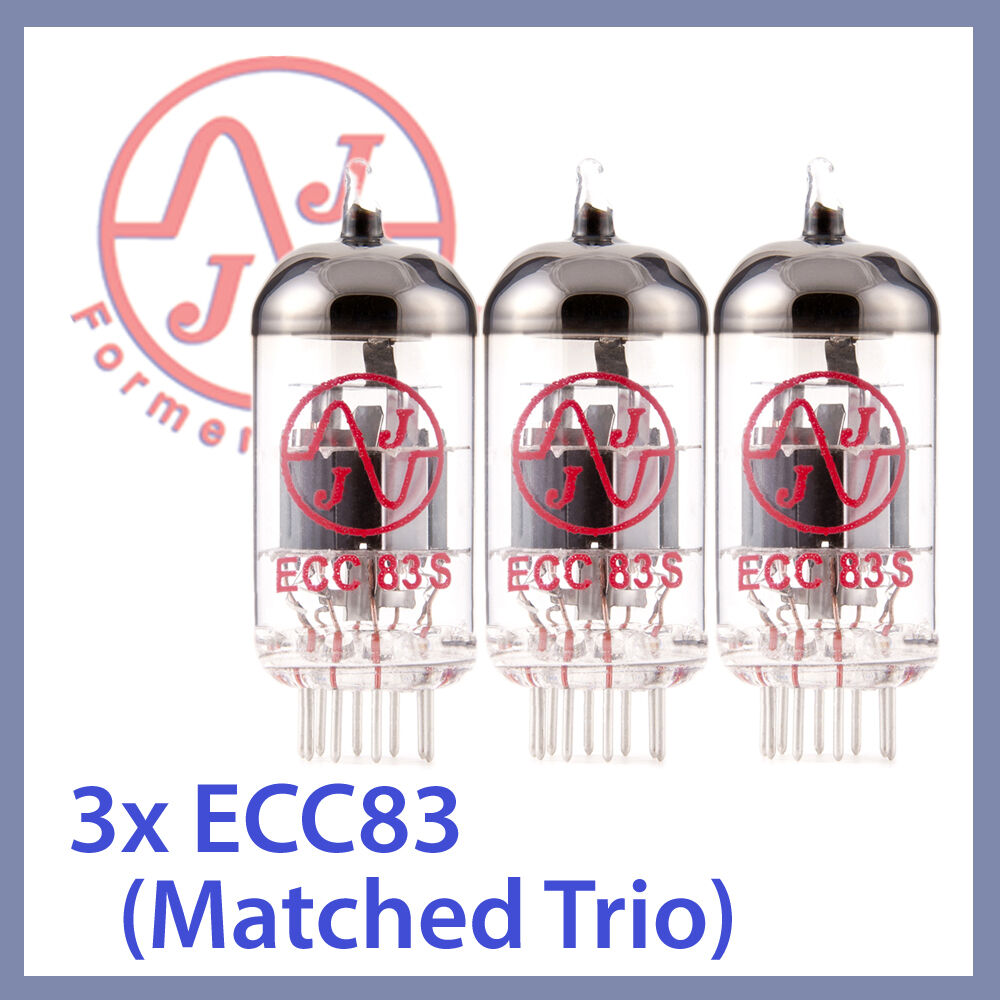 3x NEW JJ Tesla 12AX7 ECC83 ECC83S Vacuum Tube, Matched Trio TESTED