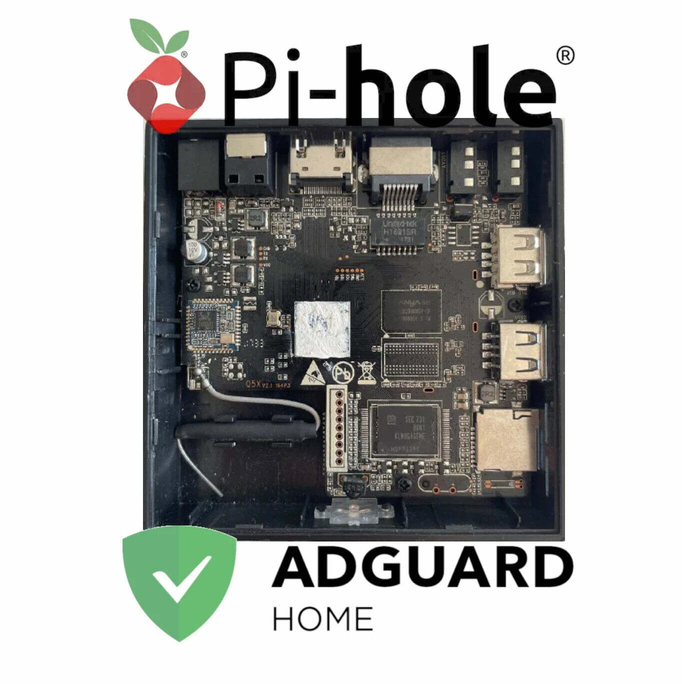 Pi-hole / Adguard Ad Blocker Safeguard Anti Tracker Phishing Malware Privacy