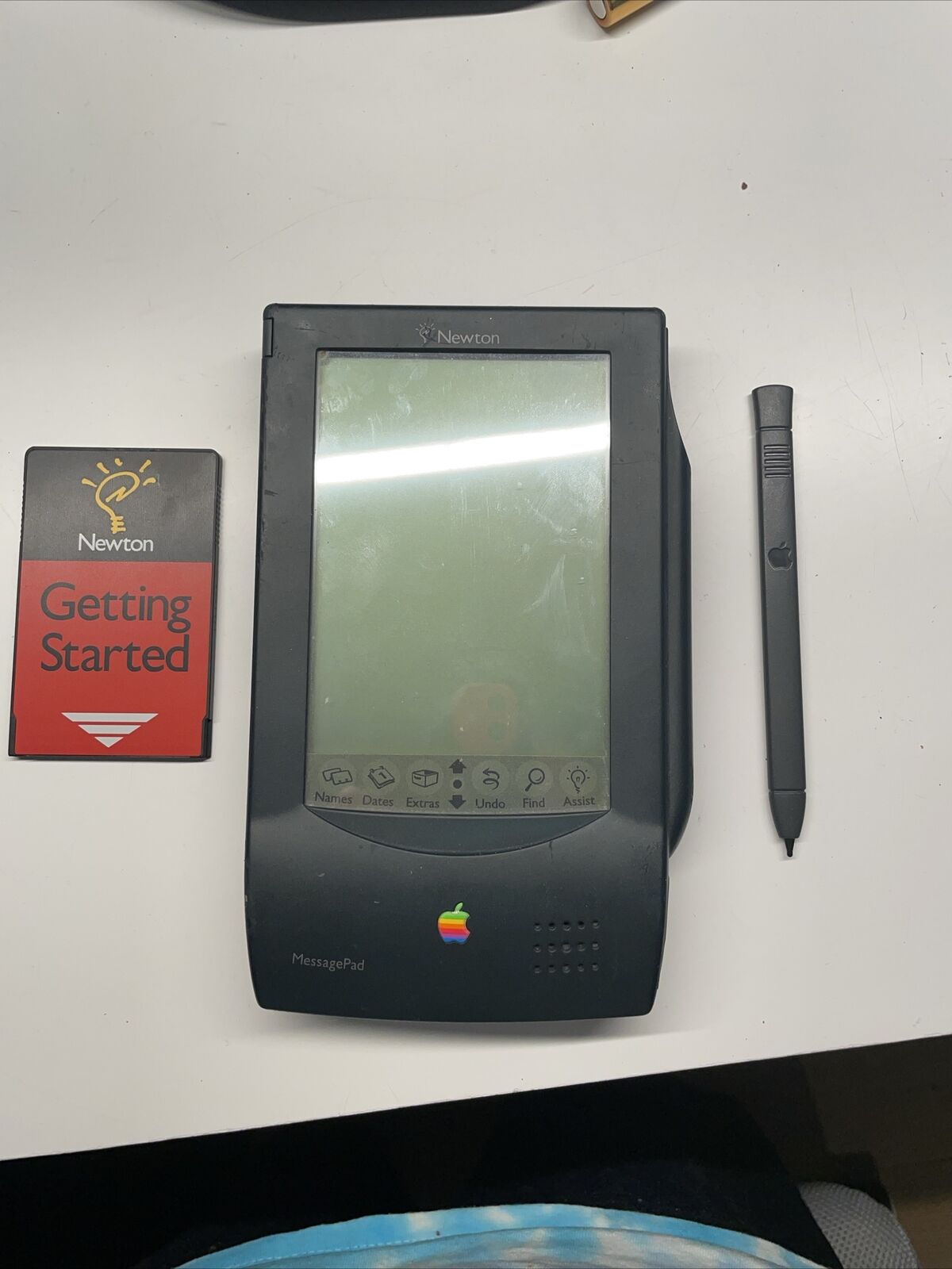 UNTESTED 1993 Apple Newton MessagePad H1000 AS SEEN w/ STYLUS And CARTRIDGE