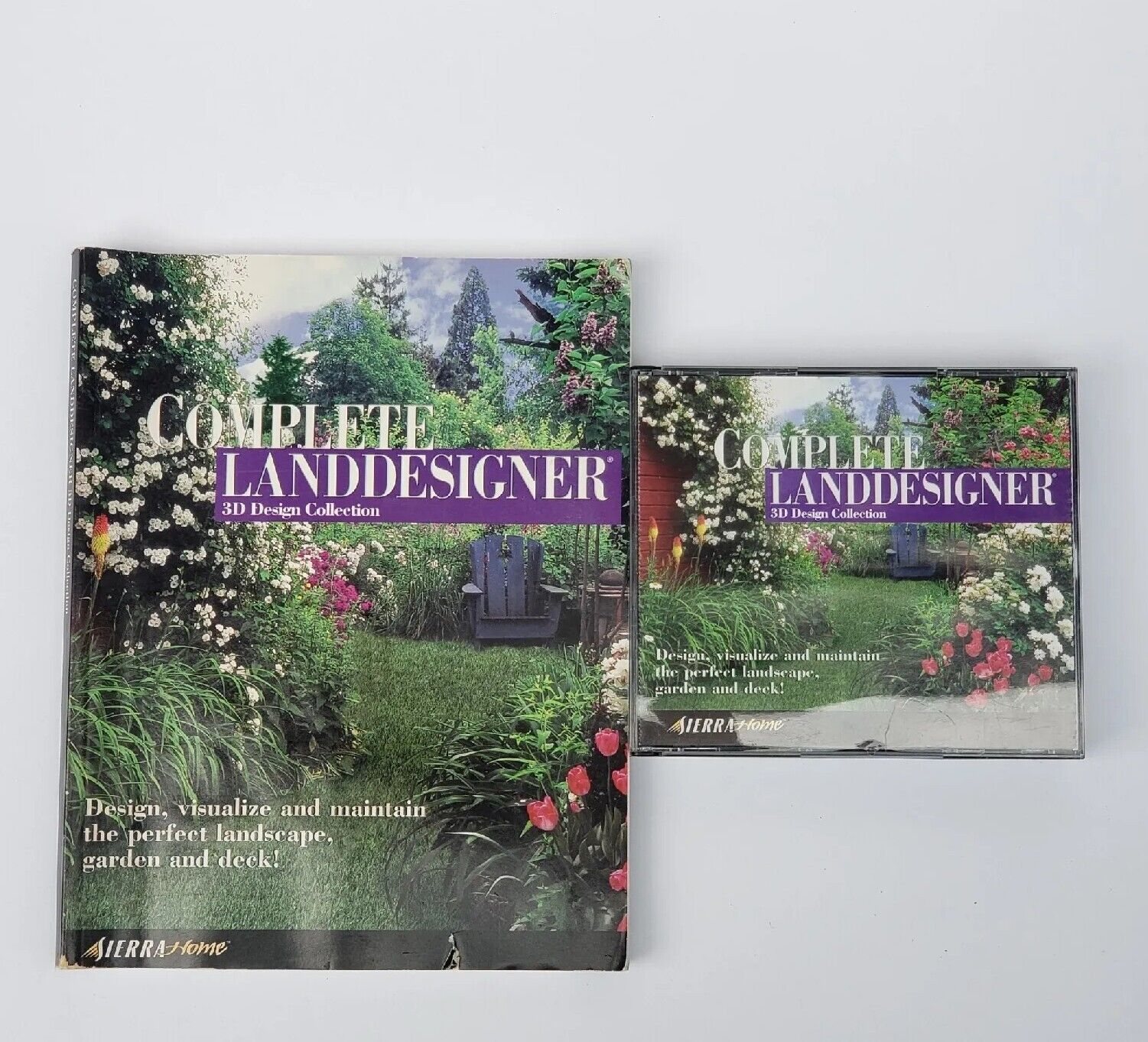 SIERRA HOME Complete LANDDESIGNER 3D Design Collection Book + 3CDs