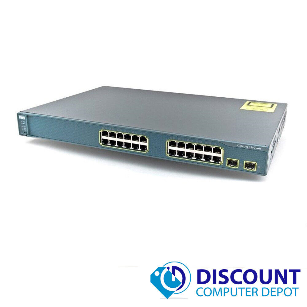 Cisco WS-C3560-24TS-S Catalyst 3560 24-Port 10/100 Fast Ethernet Network Switch 