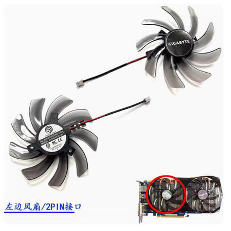 Graphics Card Cooling Fan T129215SM/PLD10010S12H For Gigabyte GTX650 660ti ###