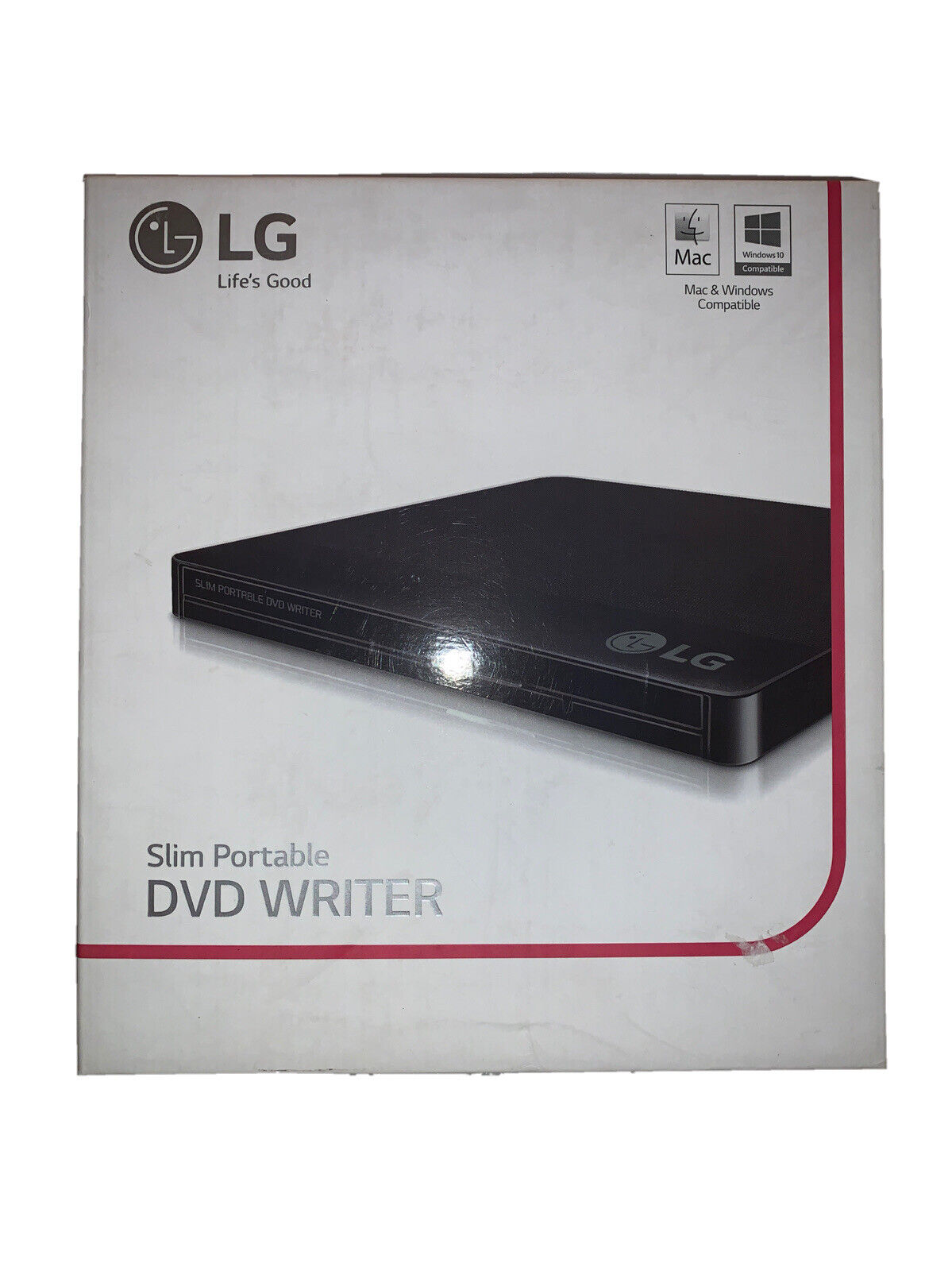 LG Slim Portable DVD Writer GP50 Brand New In Box -Windows and Mac Compatible