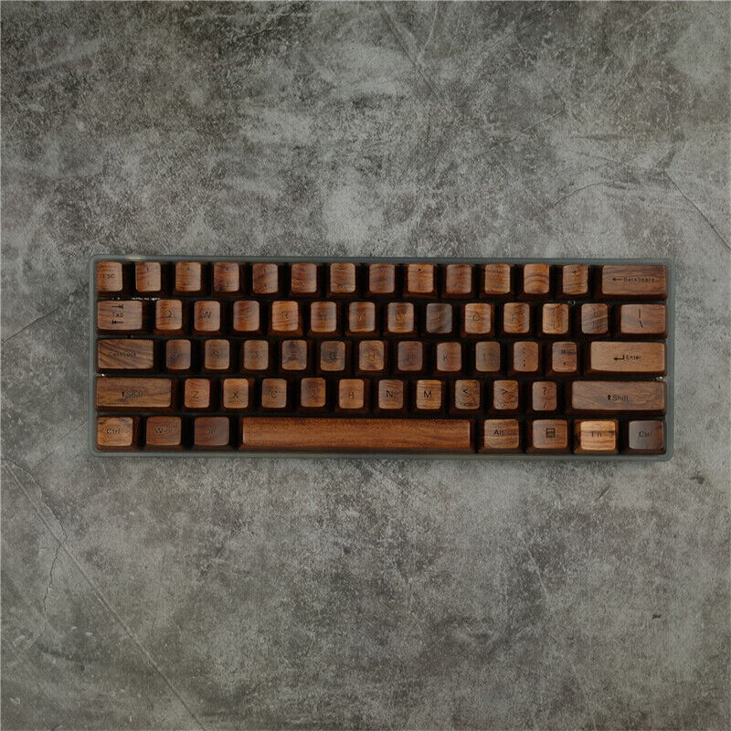 60/87/108 Wooden Rosewood OEM Profile Keycaps for Mechanical Keyboard Keypads