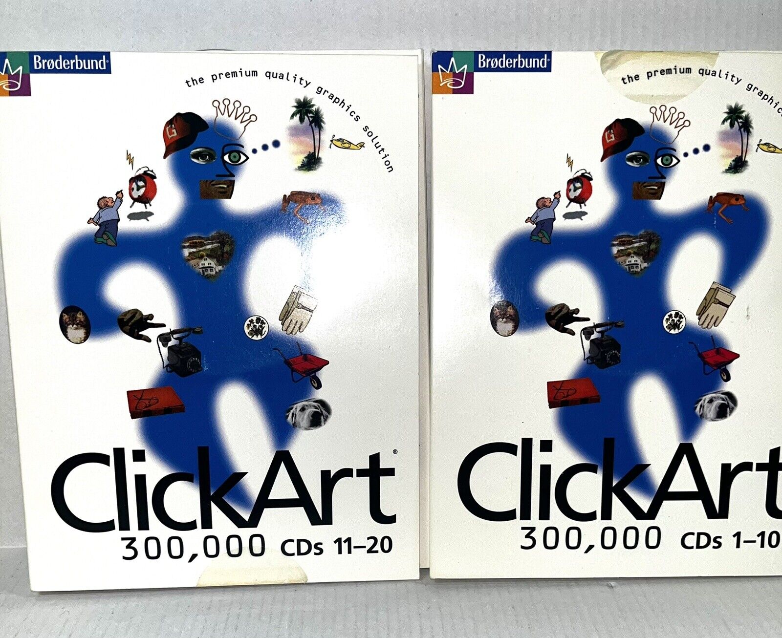 Broderbund ClickArt Software Clip Art 300,000  Images 10CDs  Graphic Design